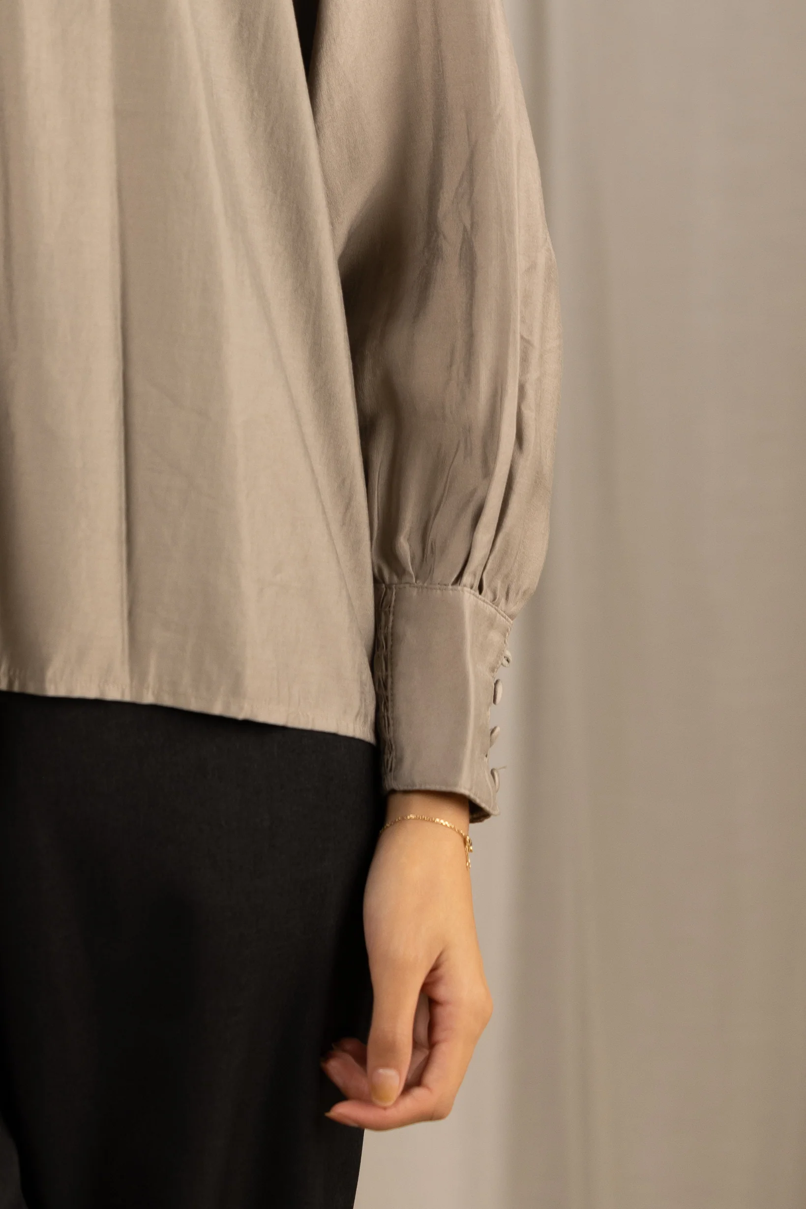 High Neck Detailed Blouse - Image 7