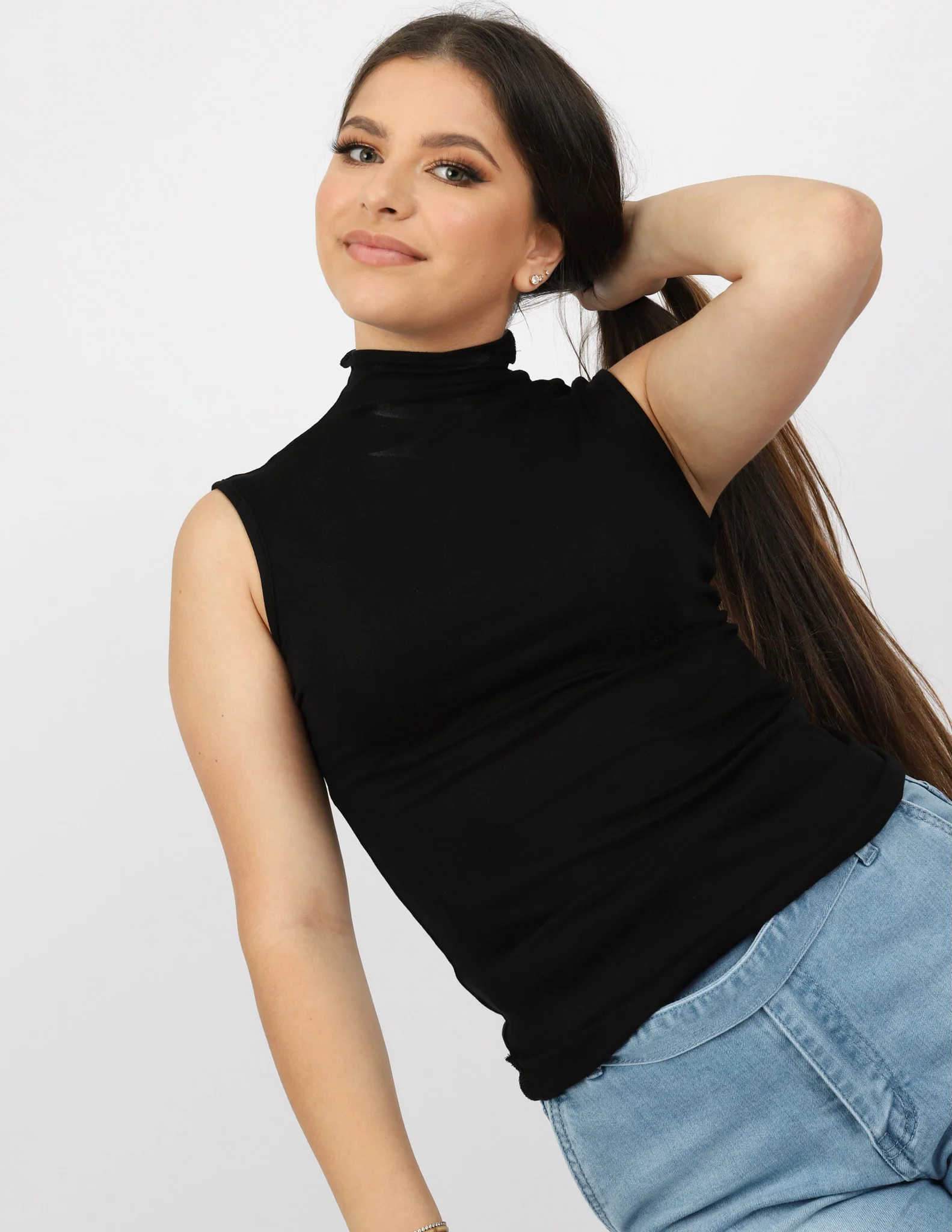 High Neck Sleeveless Body Top - Image 12