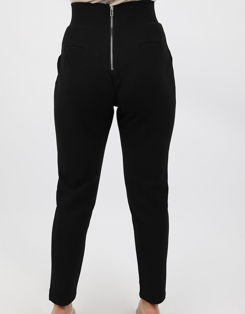 High Waist Back Zipper Pants - Image 2