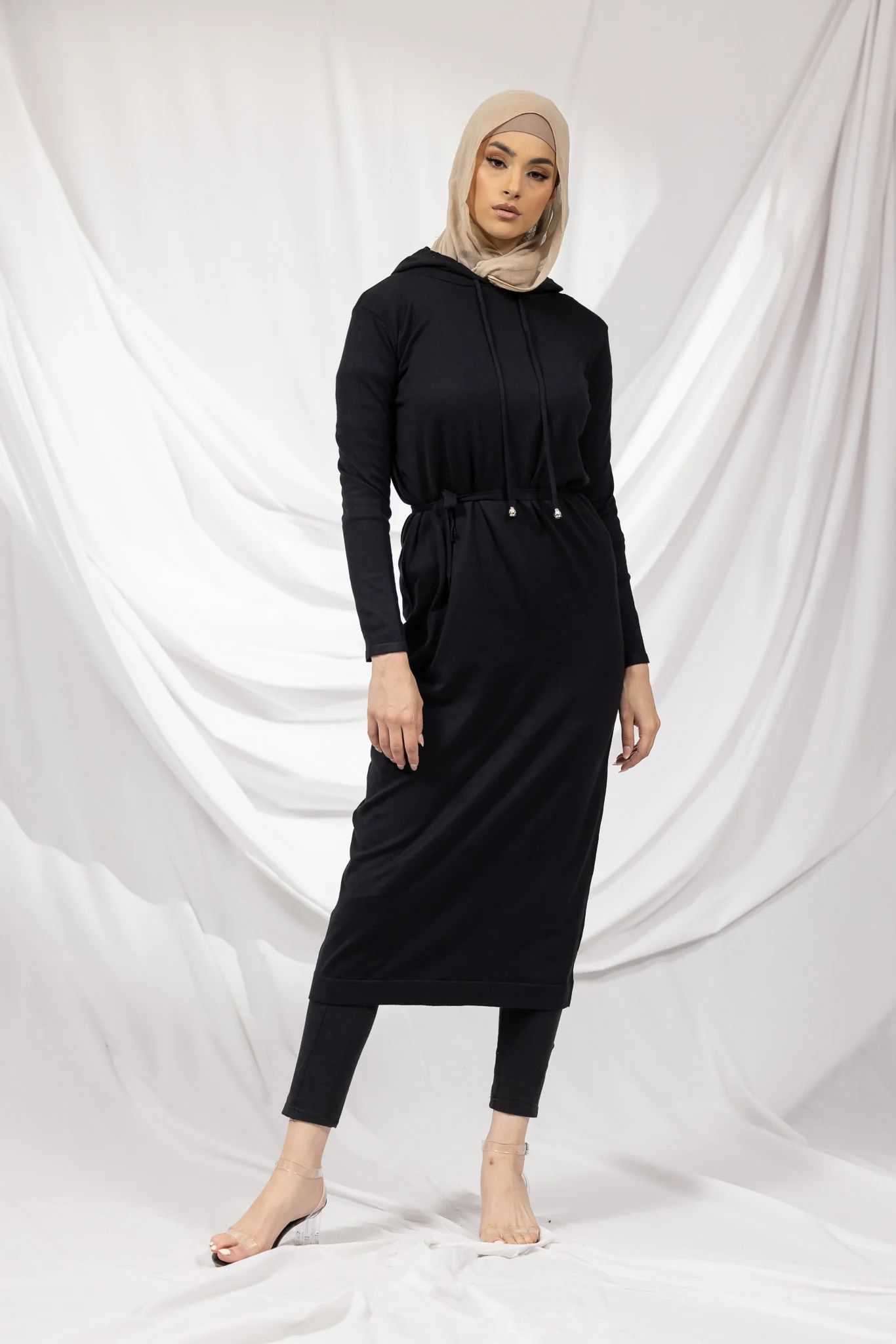 Hooded Knit Maxi Dress - Image 12