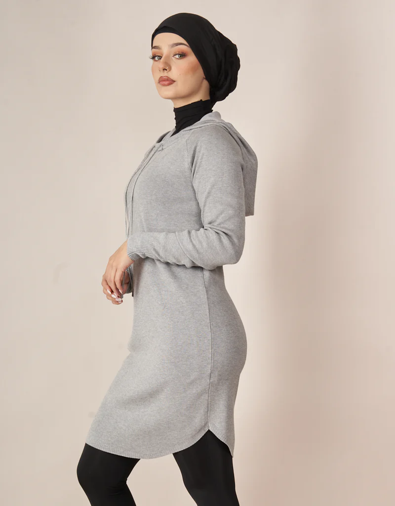 Hooded Loop Knit Top - Image 9