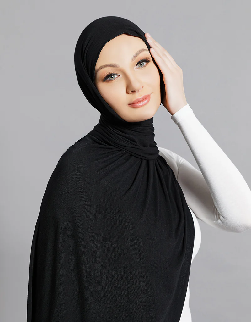 Jersey Scarf - Shades of Black - Image 4
