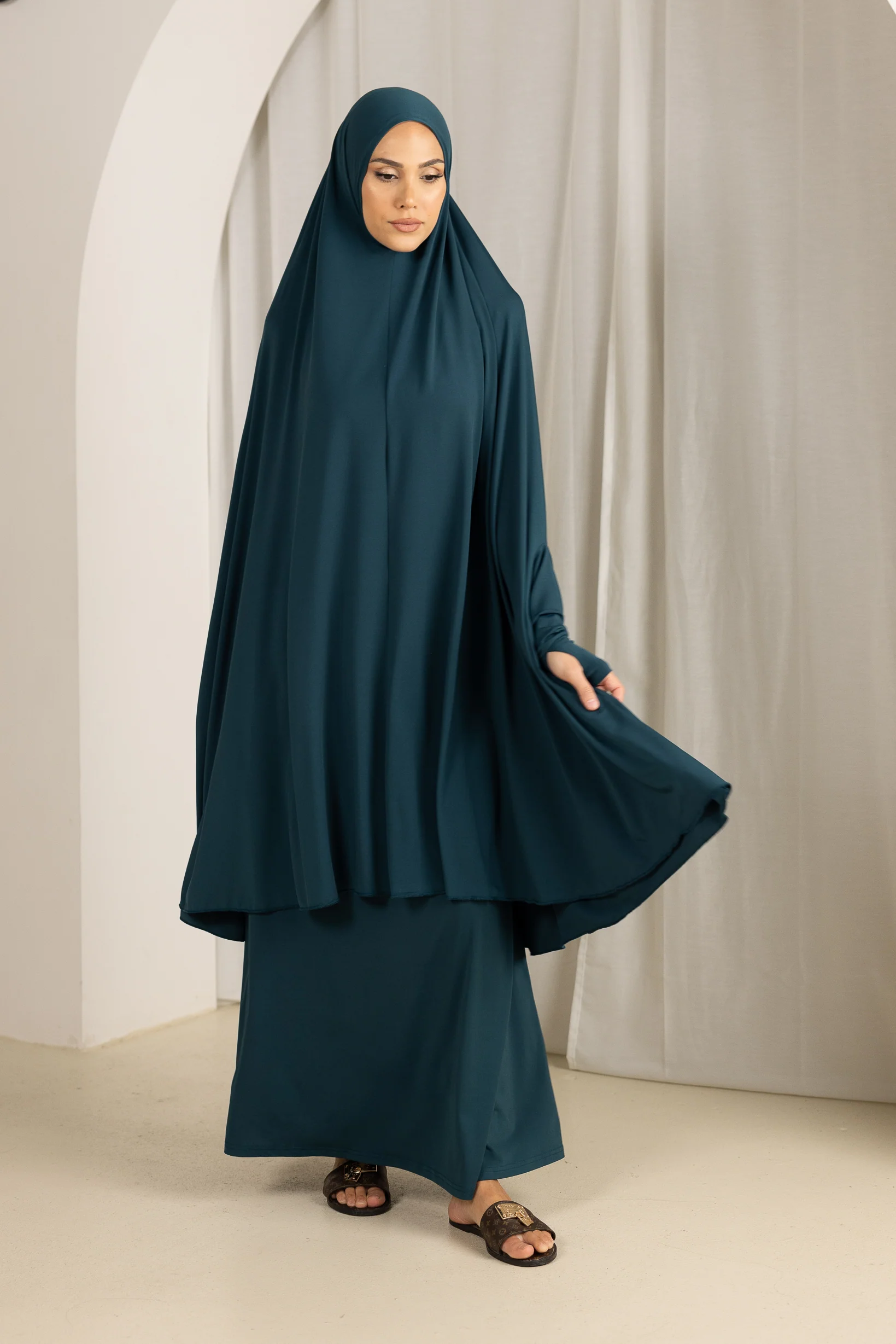 Jilbab Prayer Set - Shades of Blue - Image 2