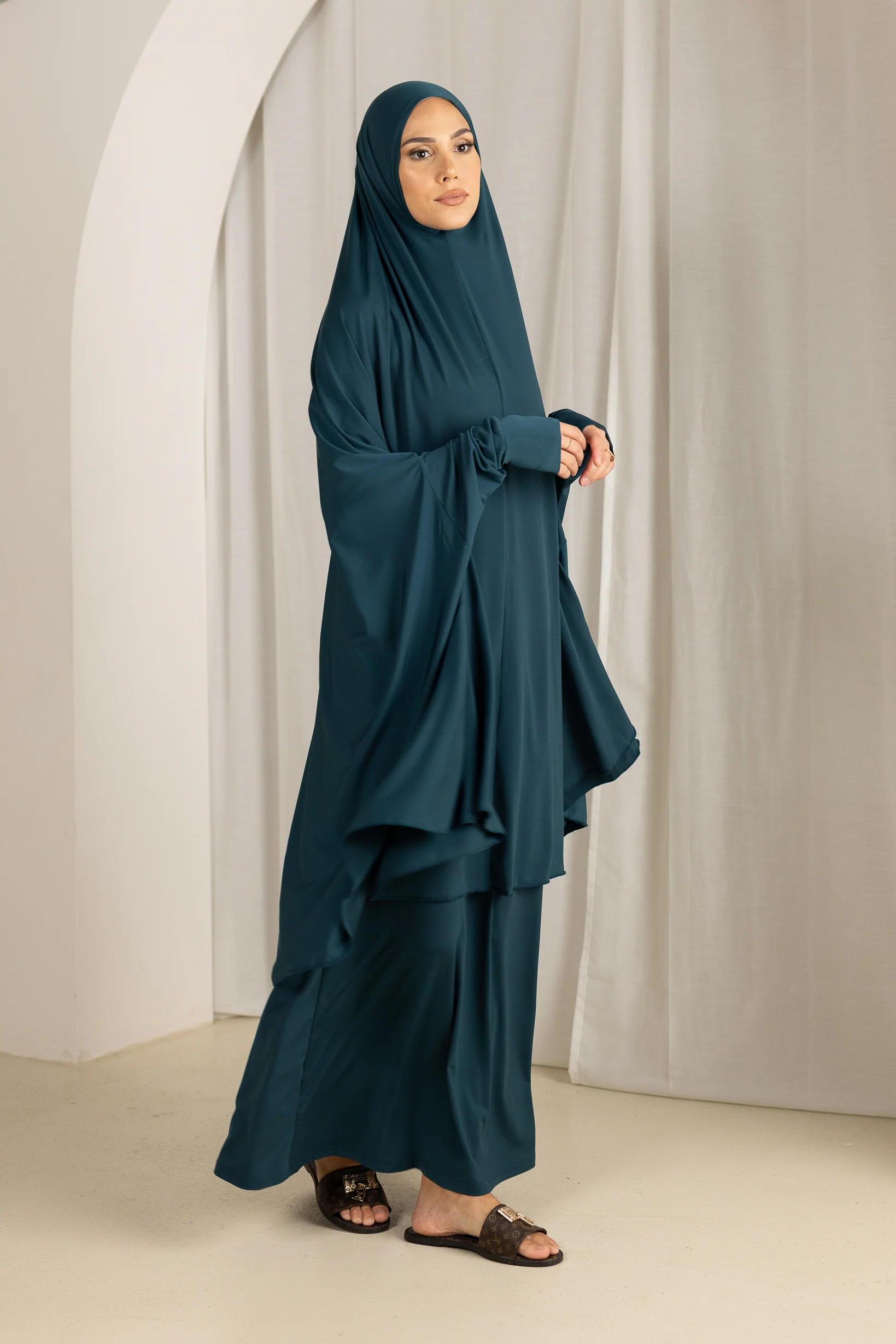 Jilbab Prayer Set - Shades of Blue - Image 3