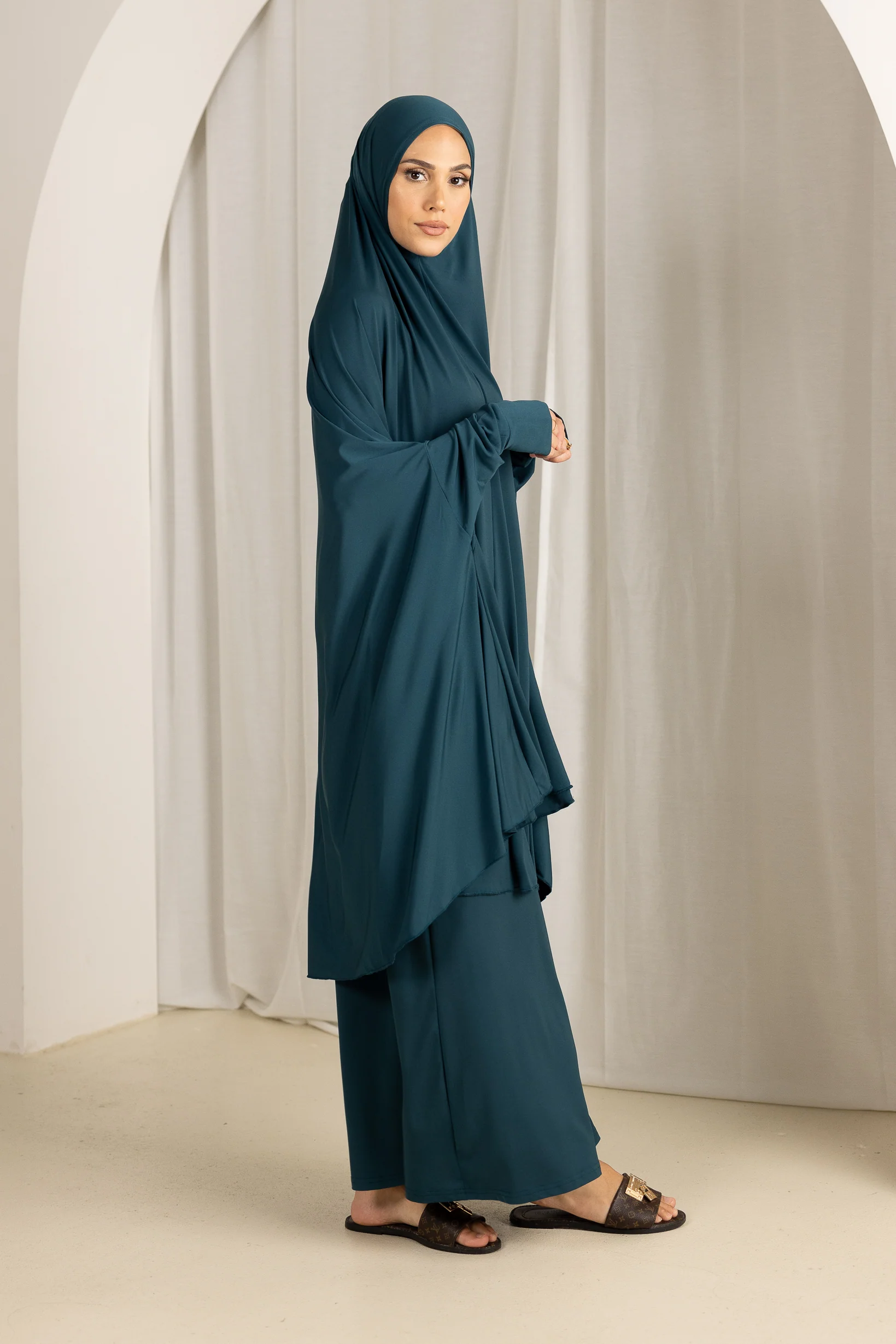 Jilbab Prayer Set - Shades of Blue - Image 4