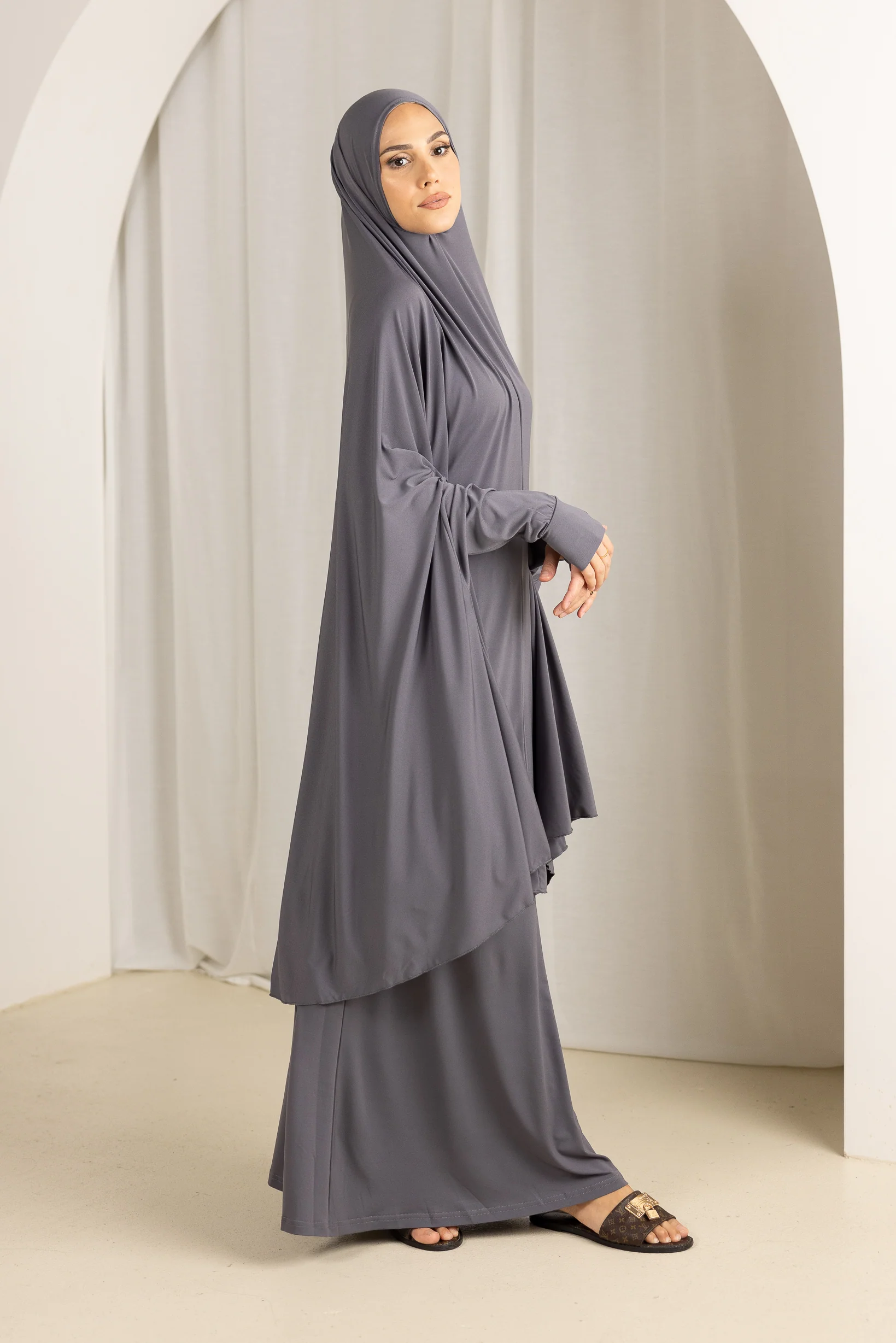 Jilbab Prayer Set - Shades of Grey - Image 8