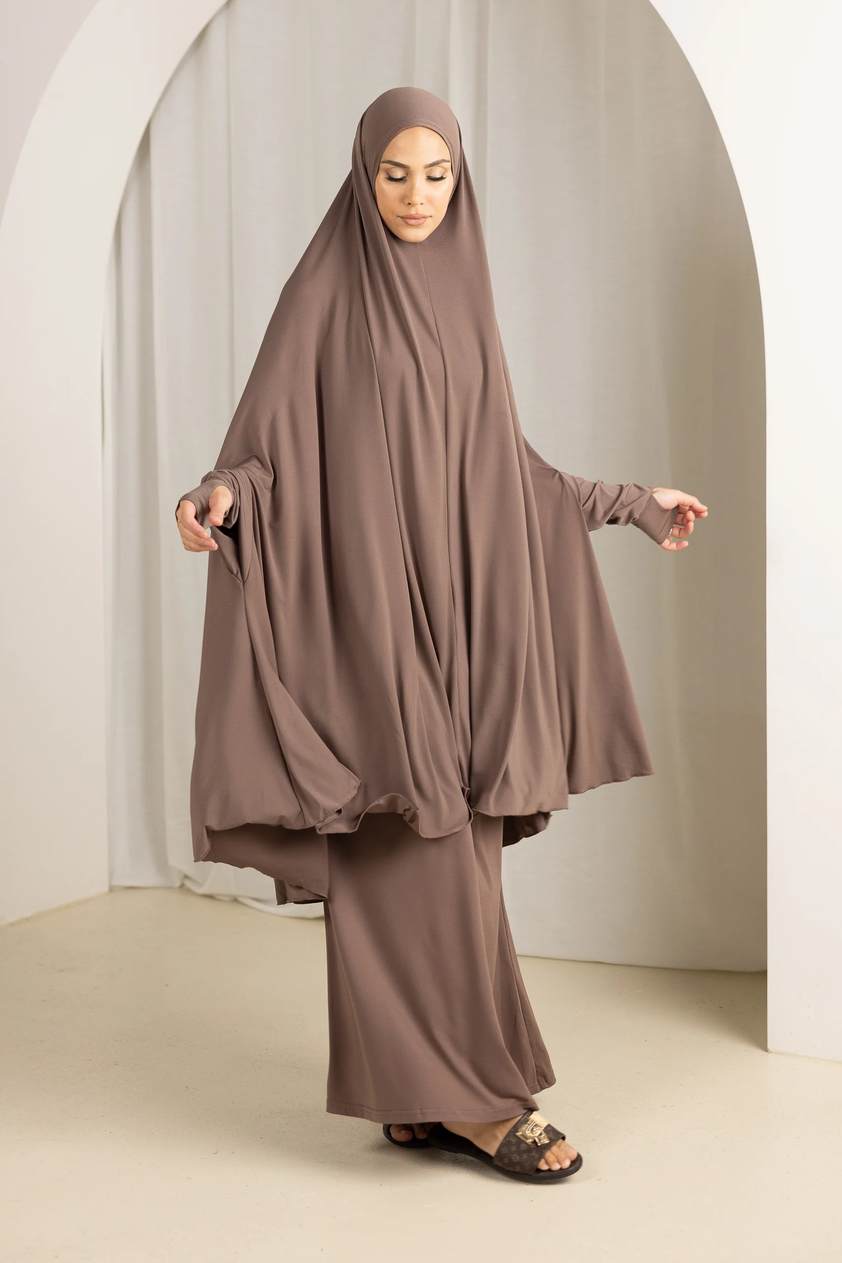 Jilbab Prayer Set - Shades of Nude - Image 7