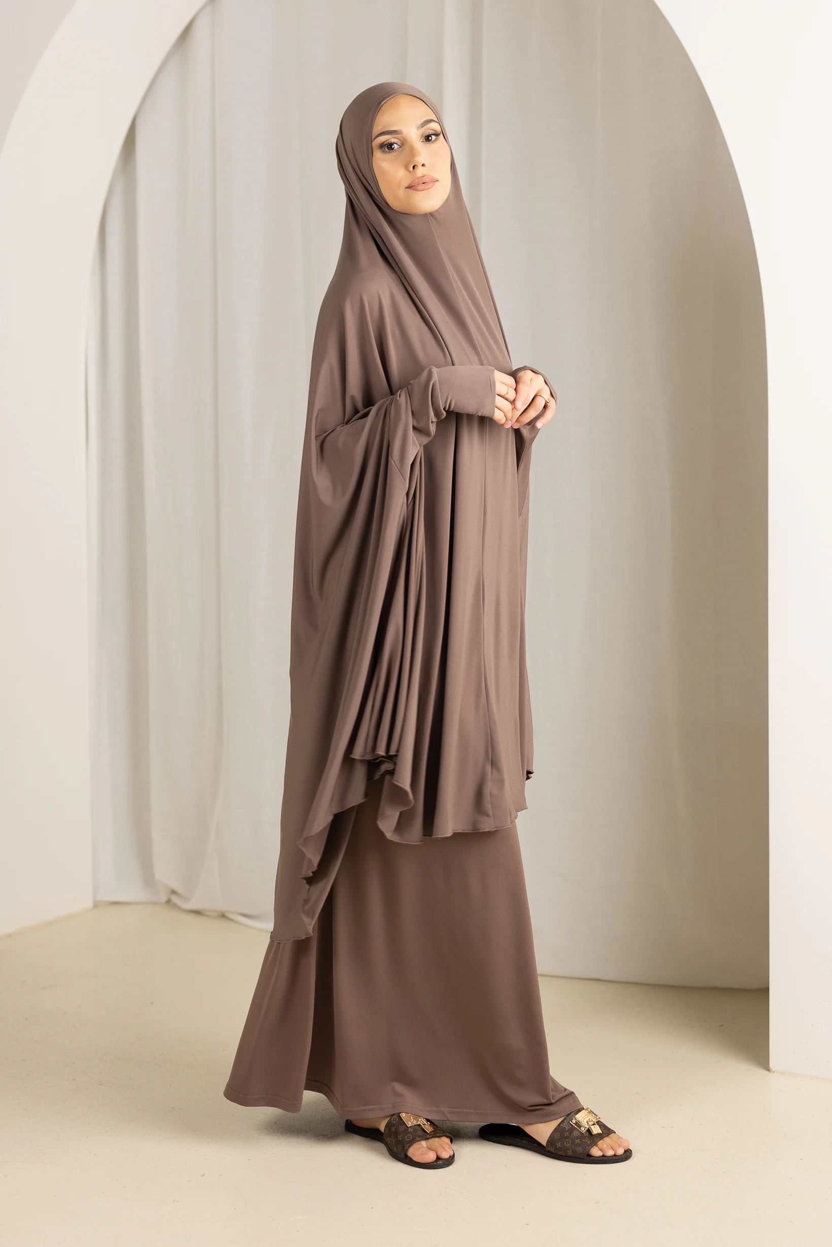 Jilbab Prayer Set - Shades of Nude - Image 9