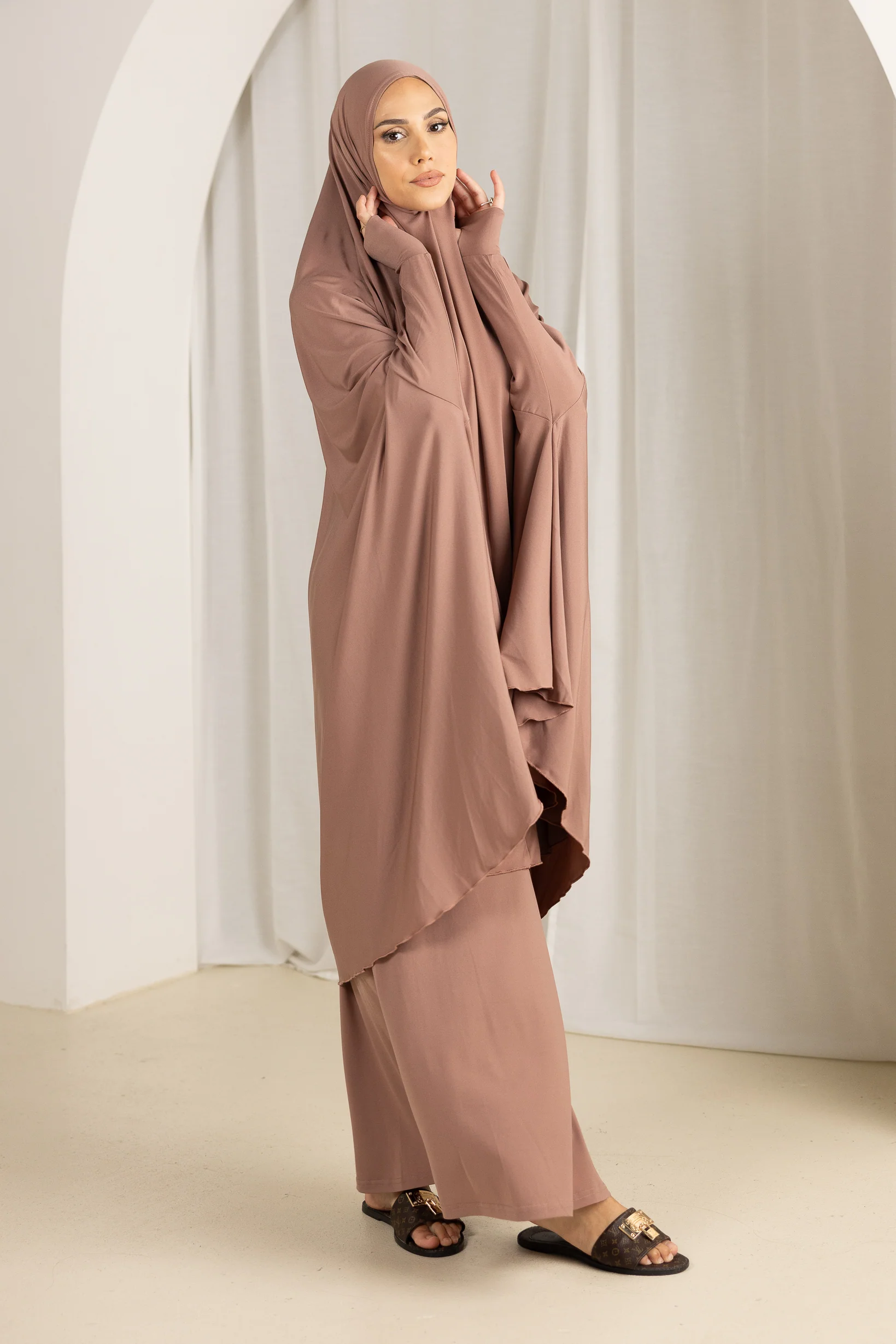 Jilbab Prayer Set - Shades of Pink - Image 2