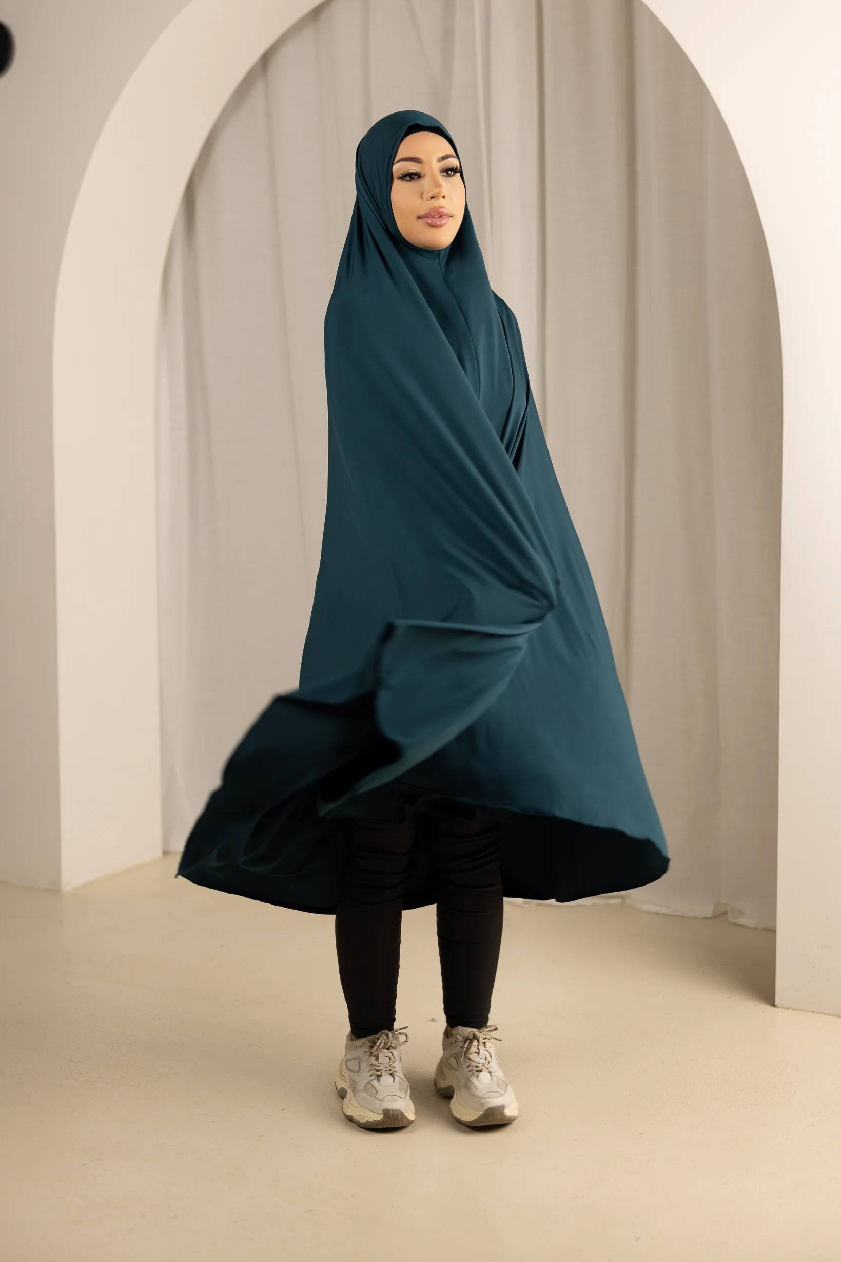 Jilbab No Sleeve Smooth Fit - Shades of Blue - Image 10