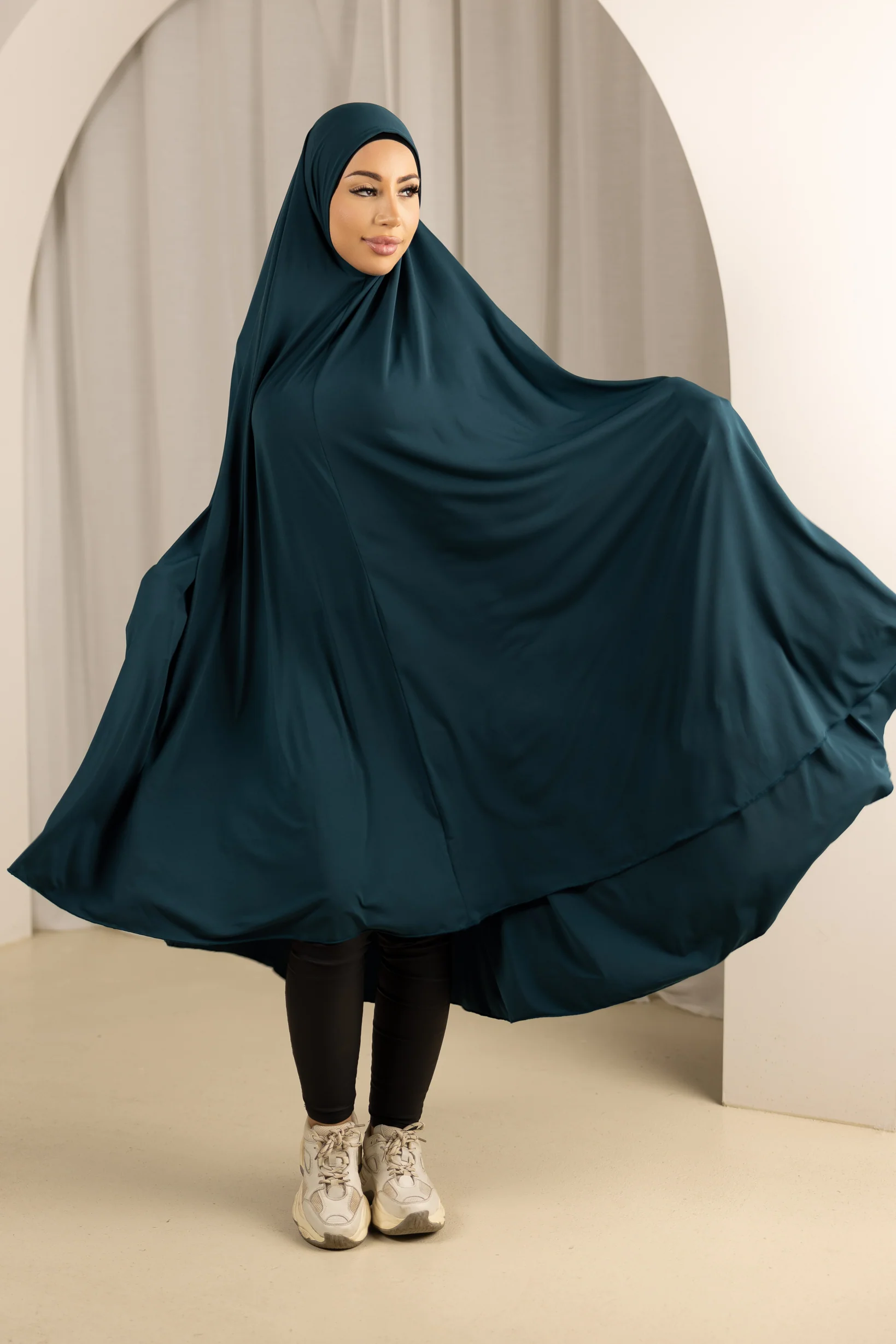 Jilbab No Sleeve Smooth Fit - Shades of Blue - Image 13