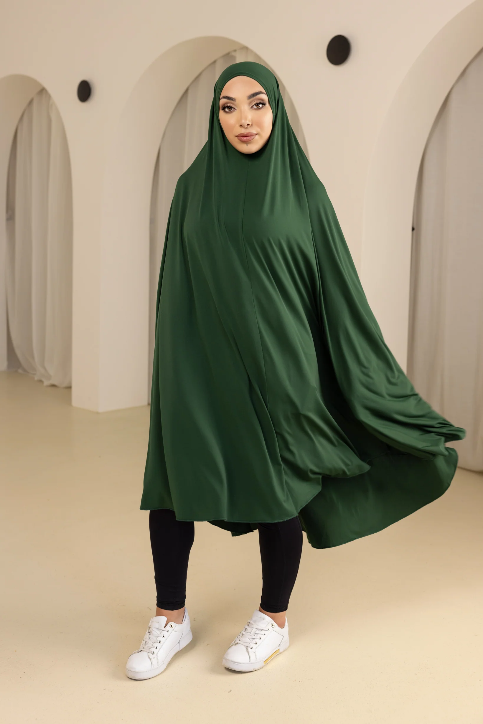 Jilbab No Sleeve Smooth Fit - Shades of Green - Image 6
