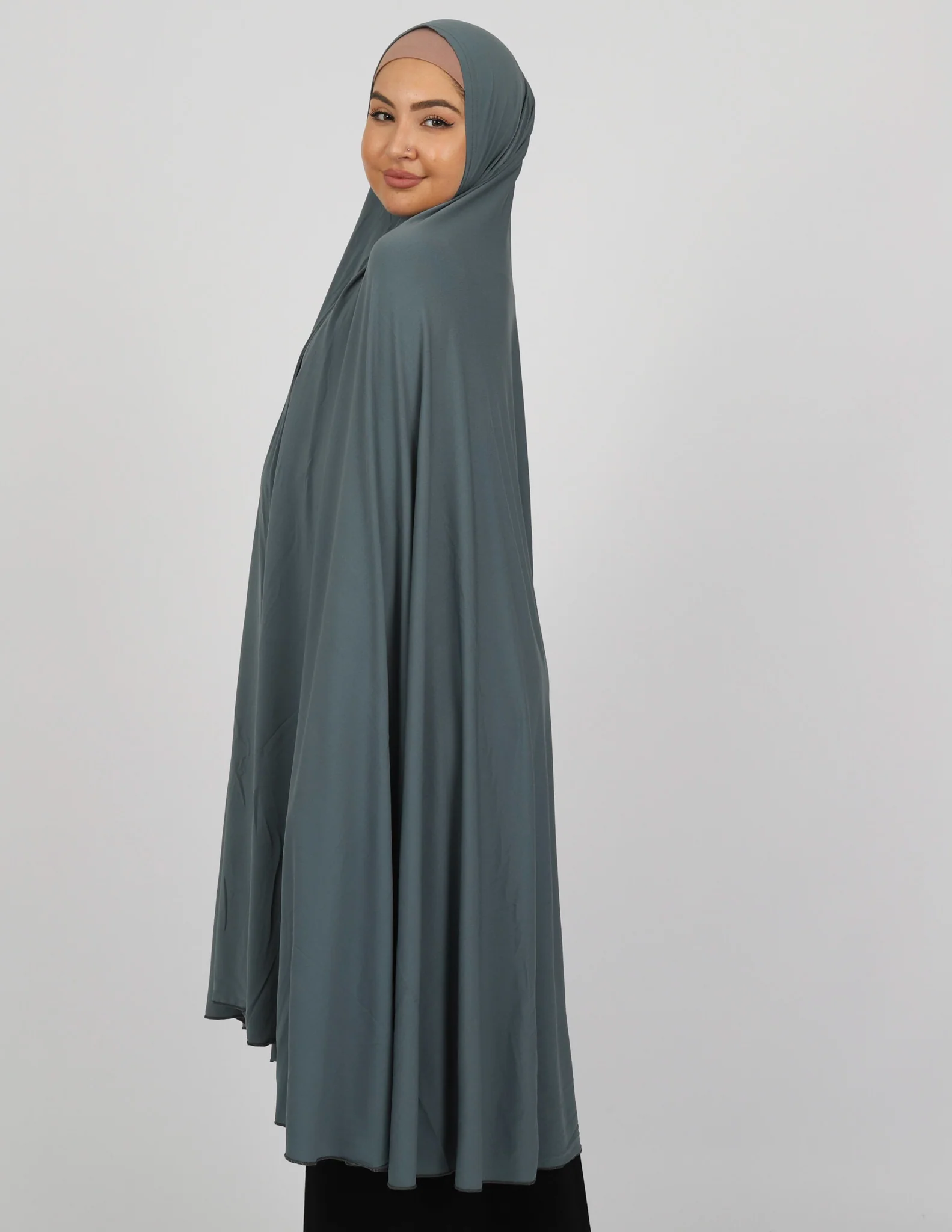 Jilbab No Sleeve Smooth Fit - Shades of Grey - Image 16