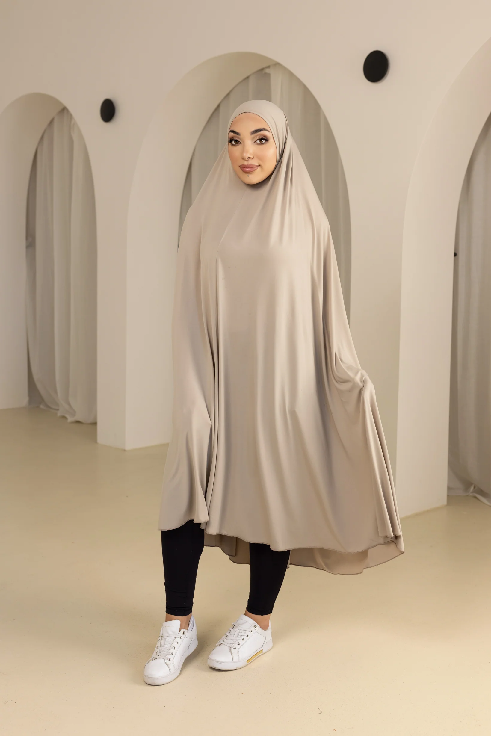 Jilbab No Sleeve Smooth Fit - Shades of Nude - Image 3
