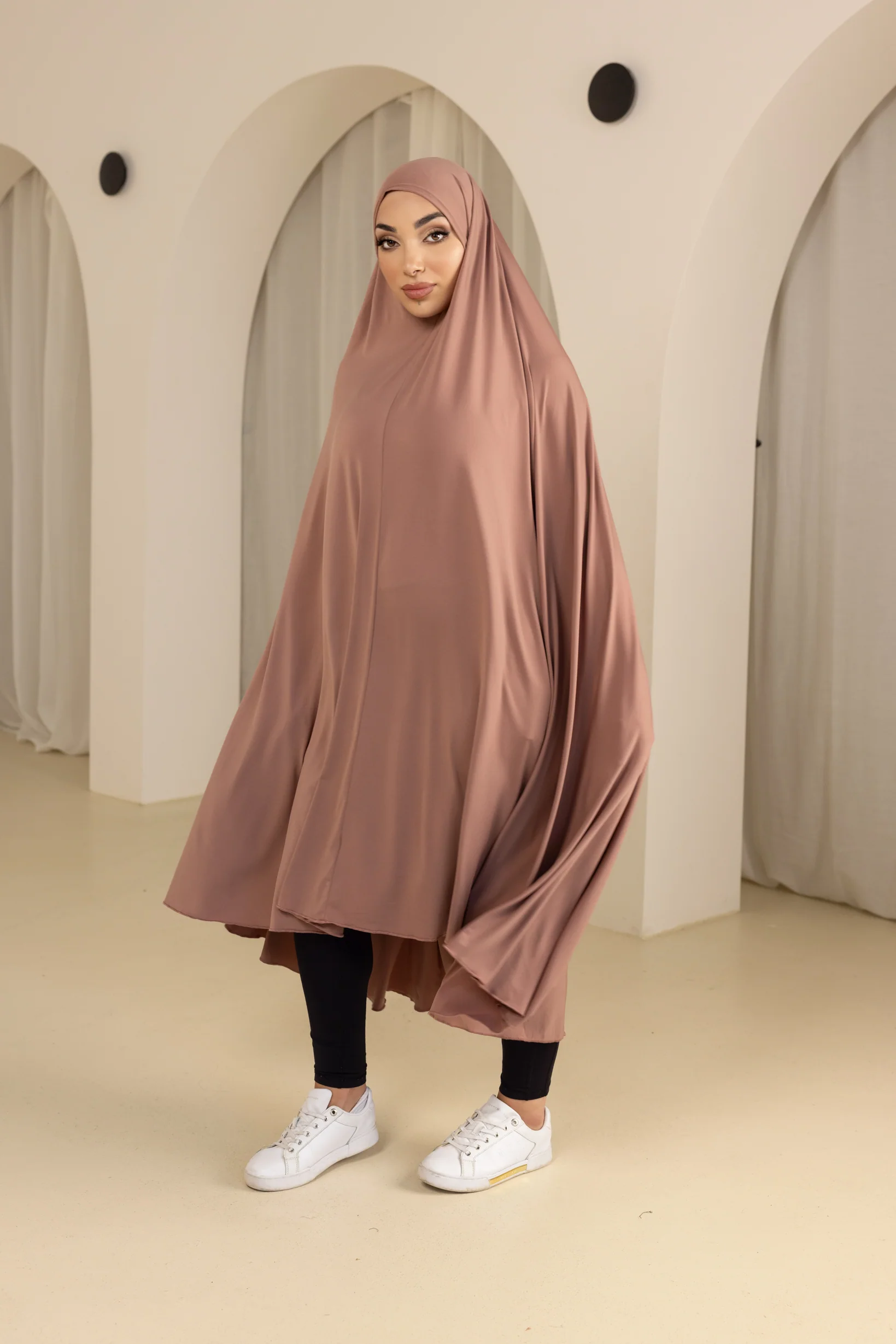 Jilbab No Sleeve Smooth Fit - Shades of Pink - Image 3