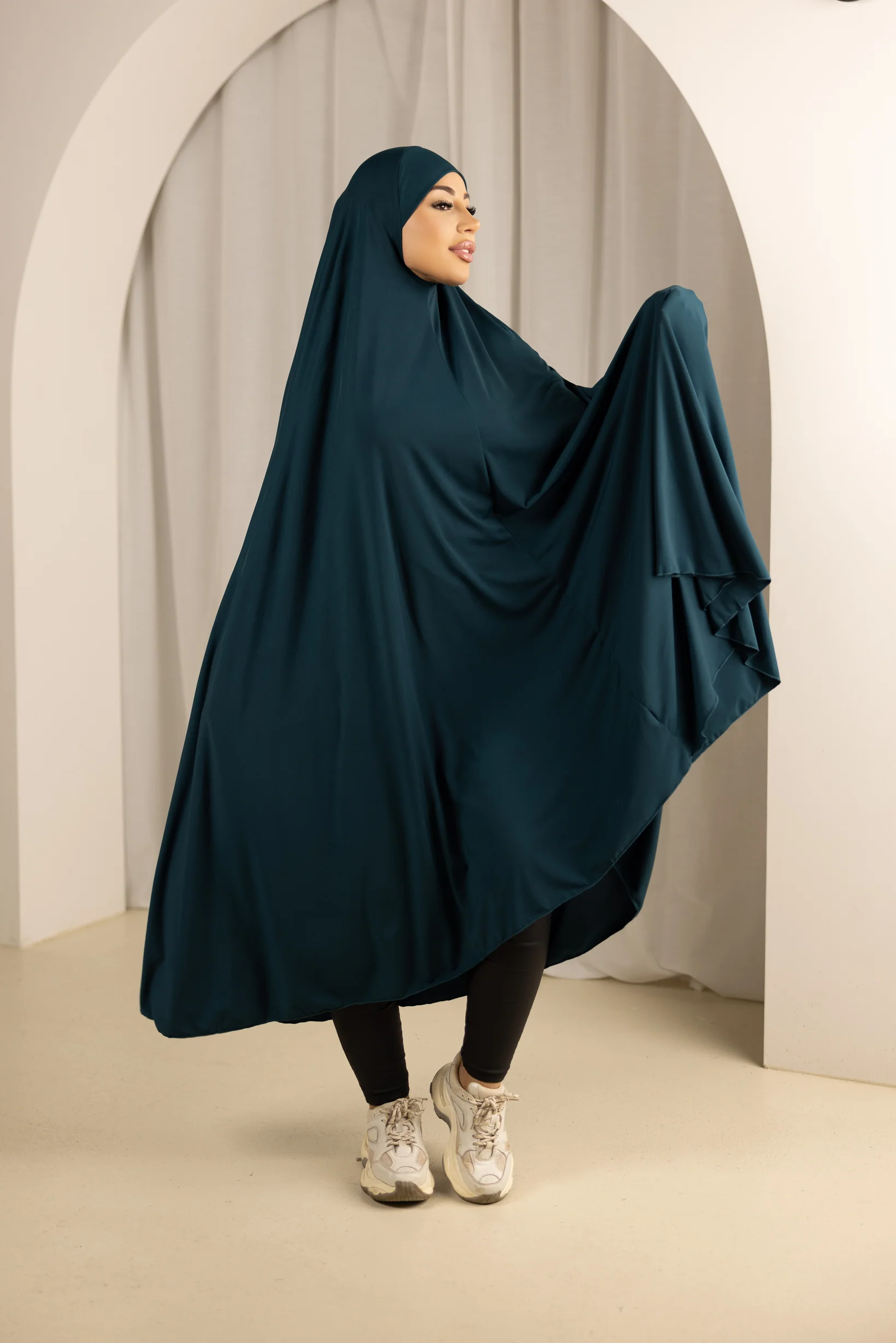 Jilbab No Sleeve Panel Fit - Shades of Blue - Image 5
