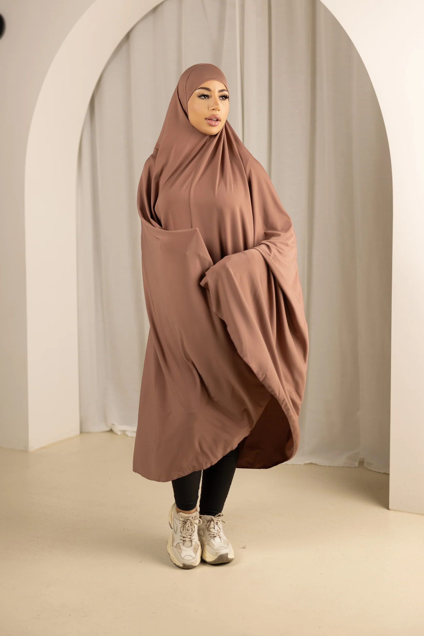 Jilbab No Sleeve Panel Fit - Shades of Pink