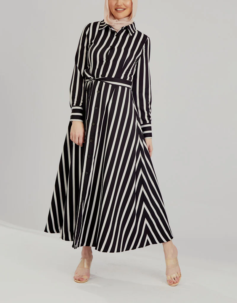 Jovial Stripe Dress - Image 3