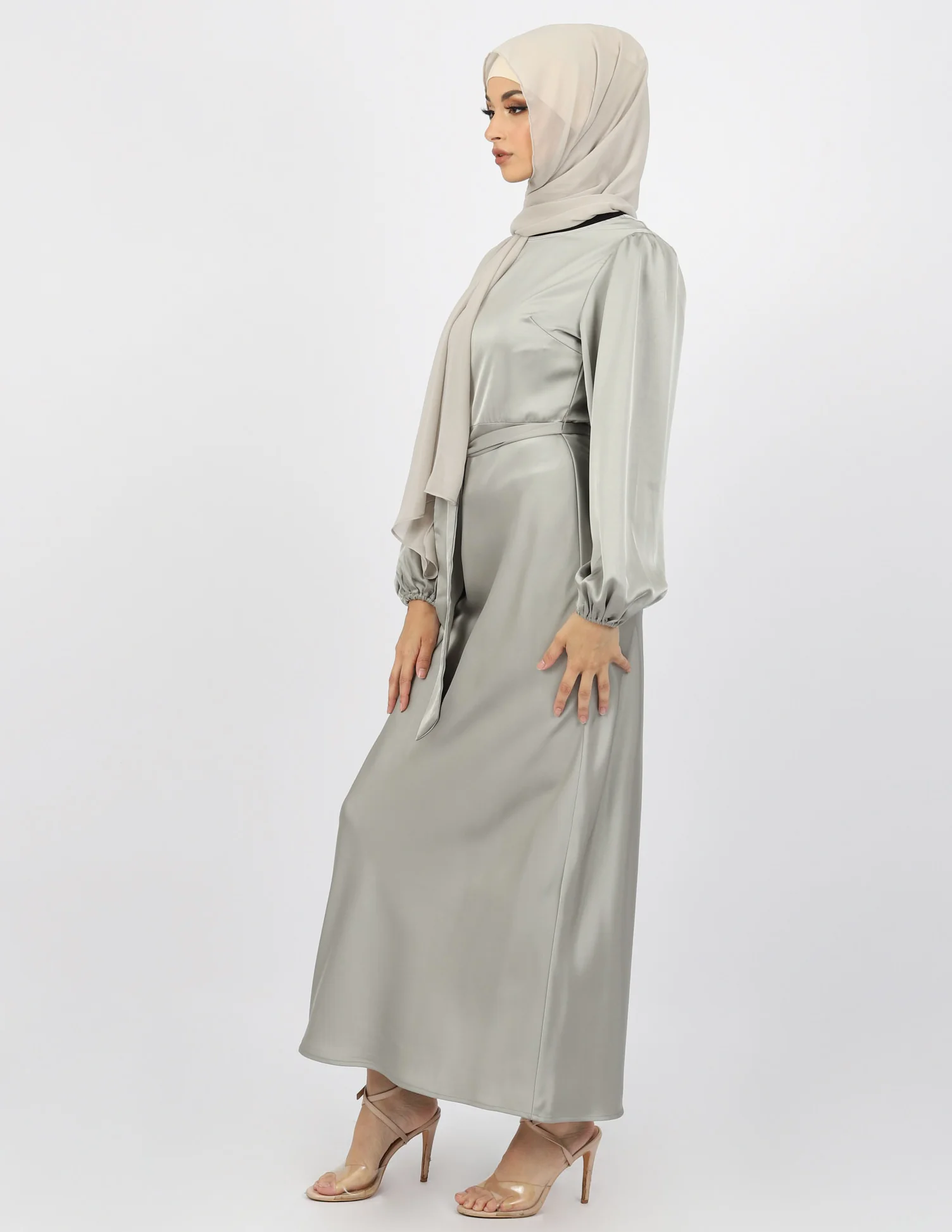 Kaylene Satin Dress - Image 2
