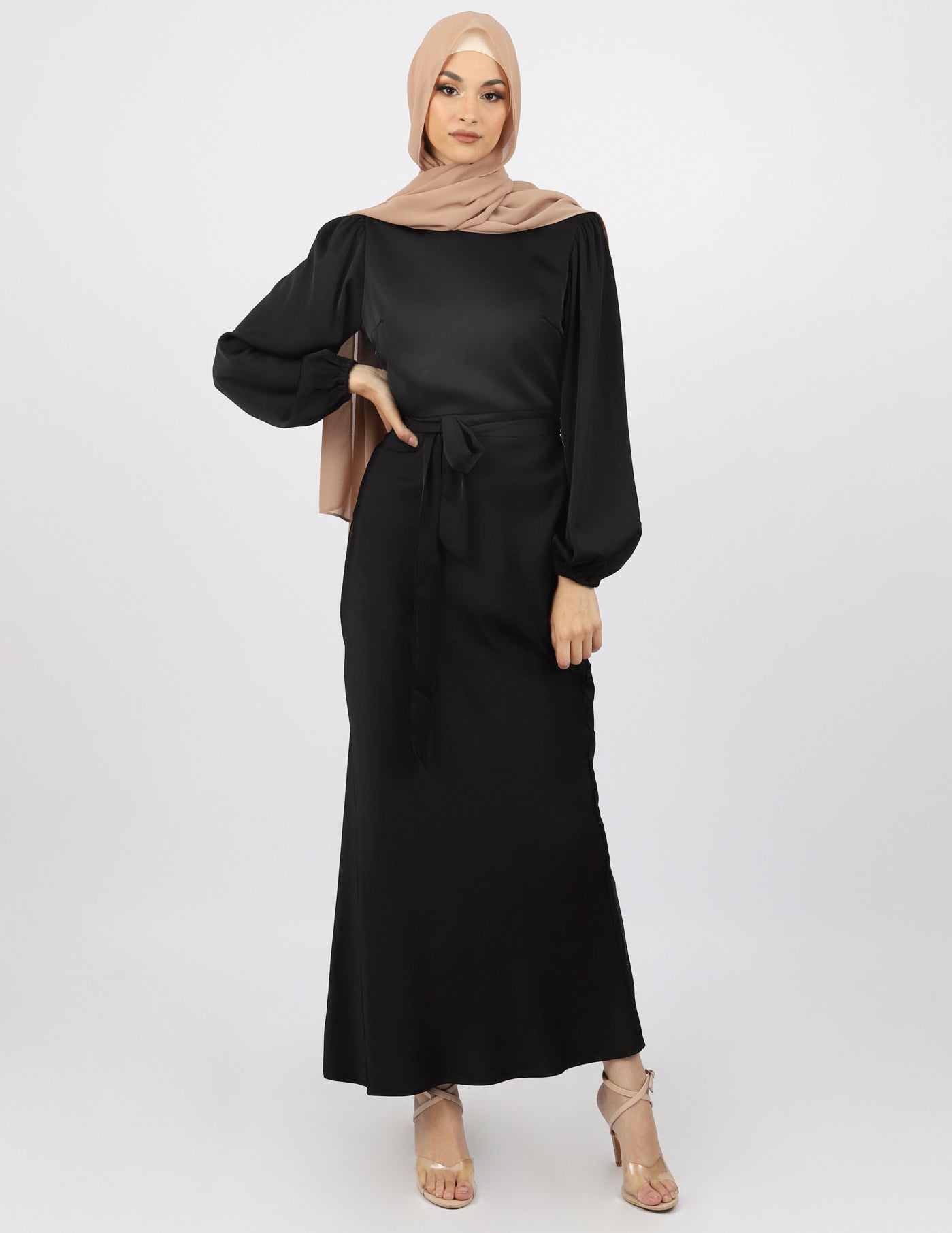 Kaylene Satin Dress - Image 7