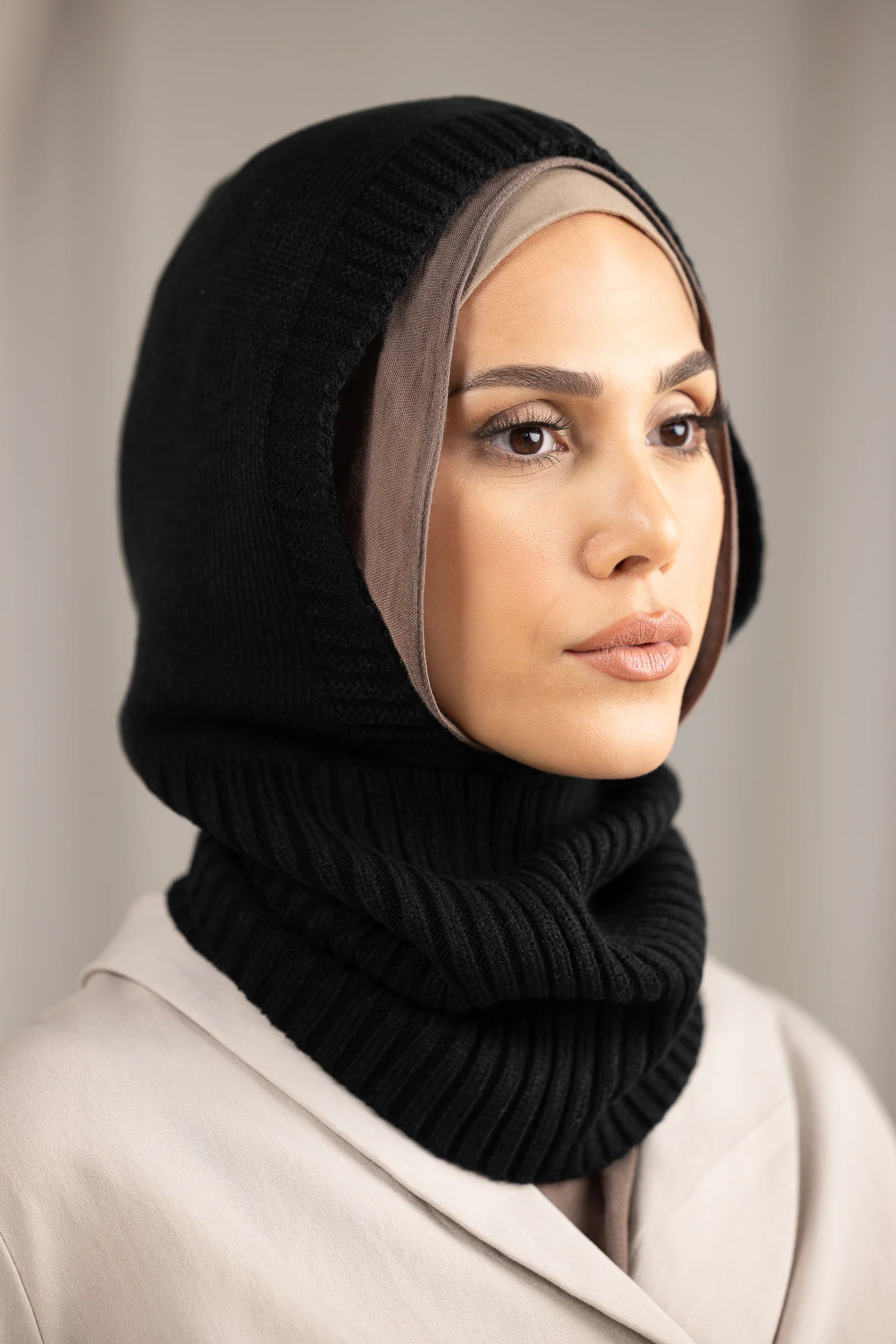 Knit Collar Balaclava - Image 2