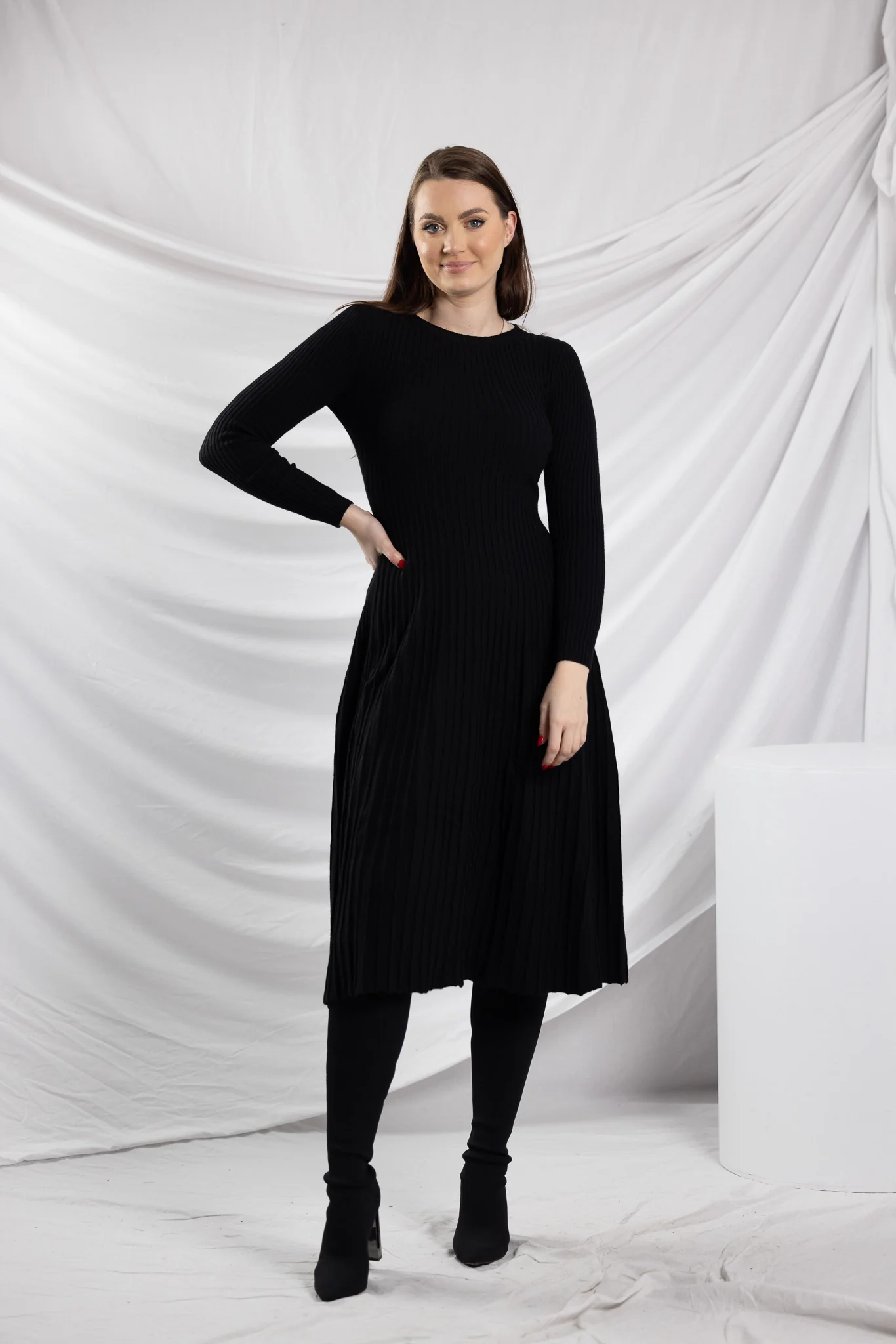 Knit Pleat Sally Dress - Image 12