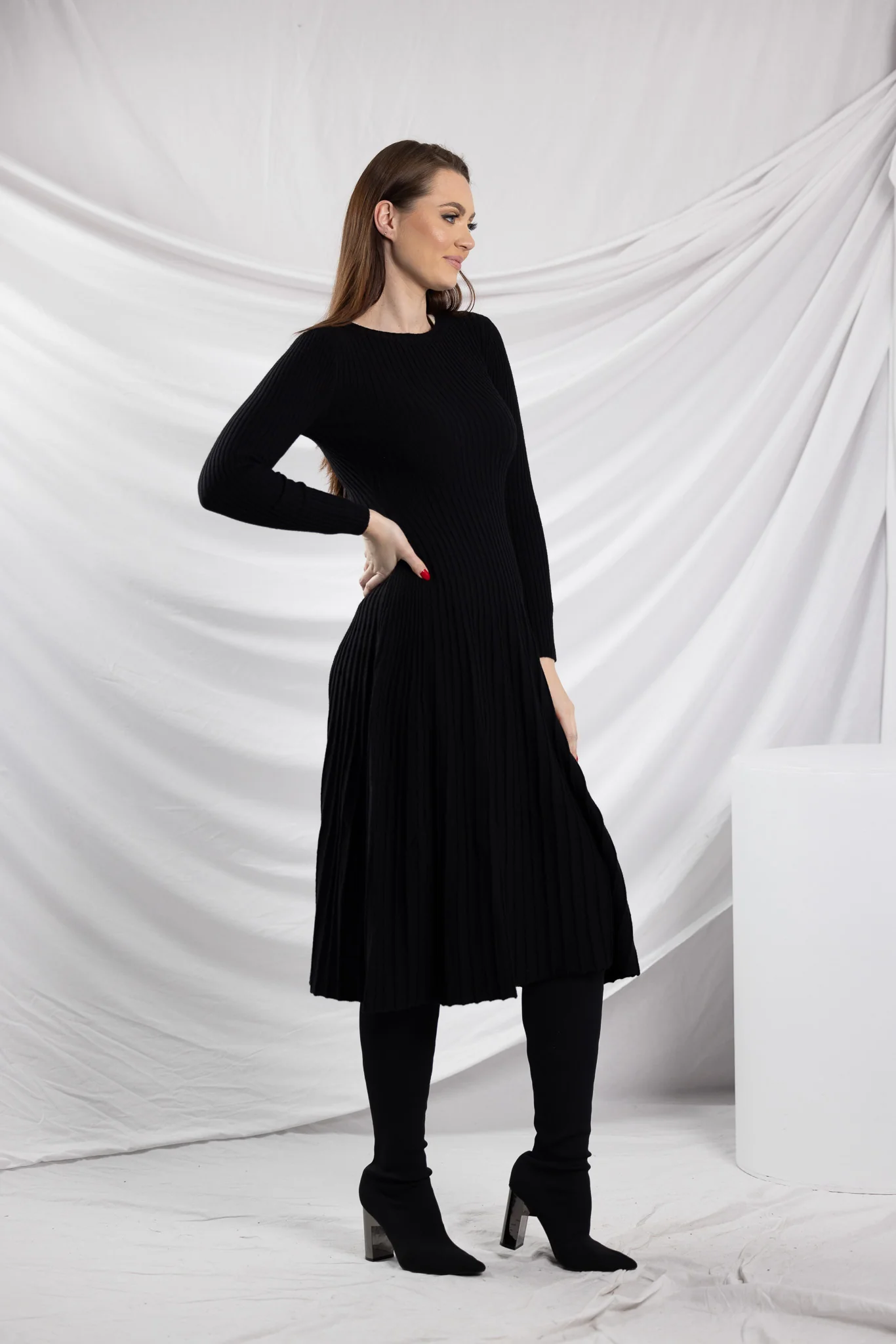 Knit Pleat Sally Dress - Image 15