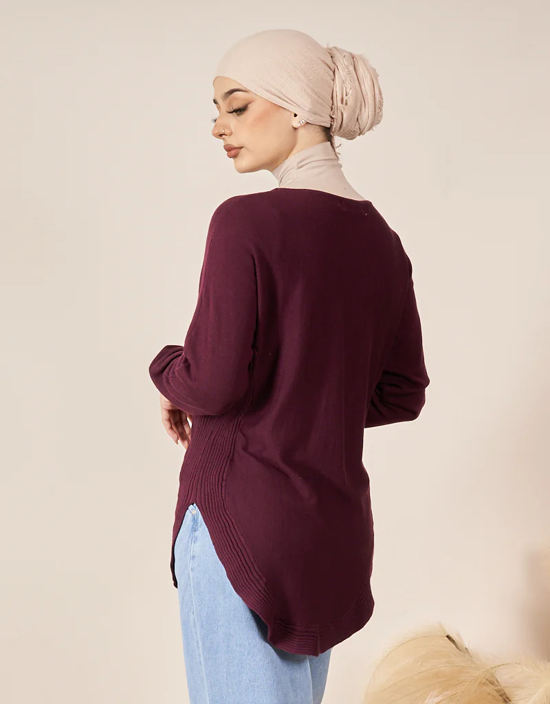 Knitted Loop Jumper - Dark Shades - Image 3