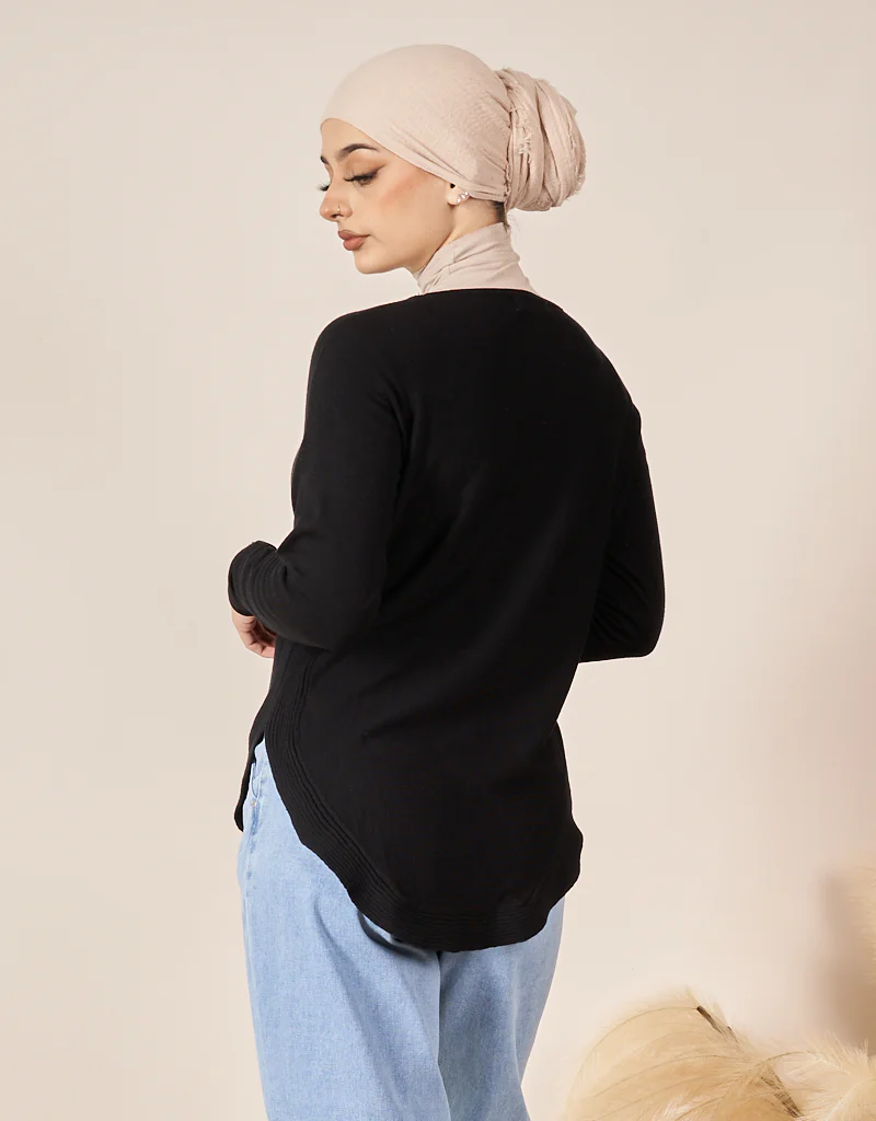 Knitted Loop Jumper - Dark Shades - Image 6