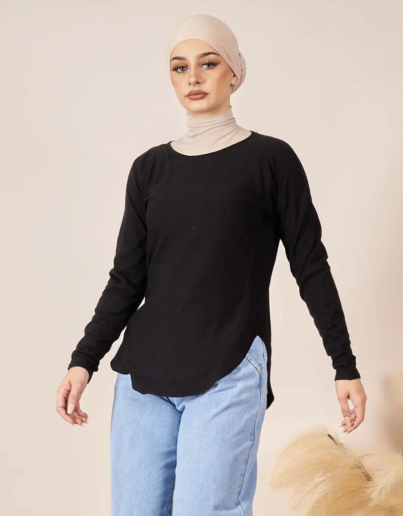 Knitted Loop Jumper - Dark Shades - Image 7