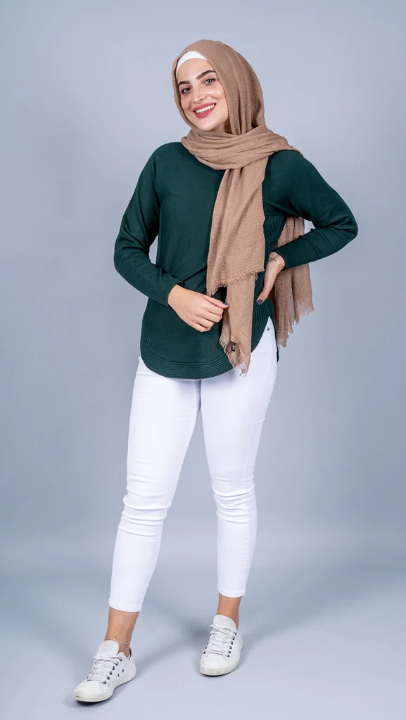 Knitted Loop Jumper - Dark Shades - Image 8