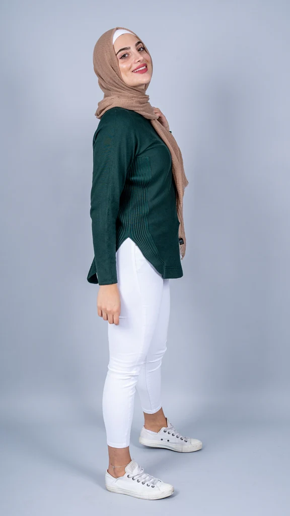 Knitted Loop Jumper - Dark Shades - Image 9