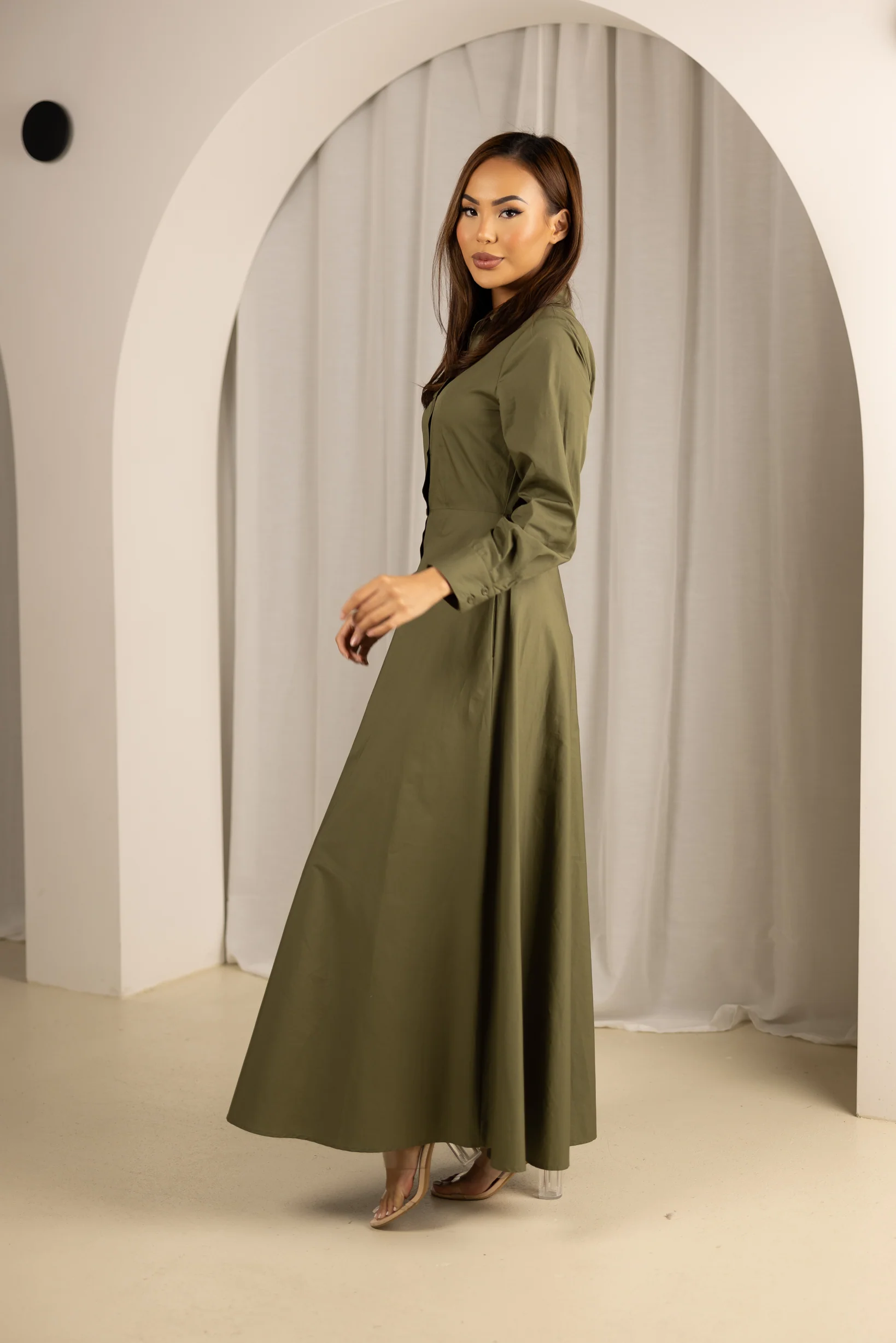 Letitia Maxi Shirt Dress - Image 4