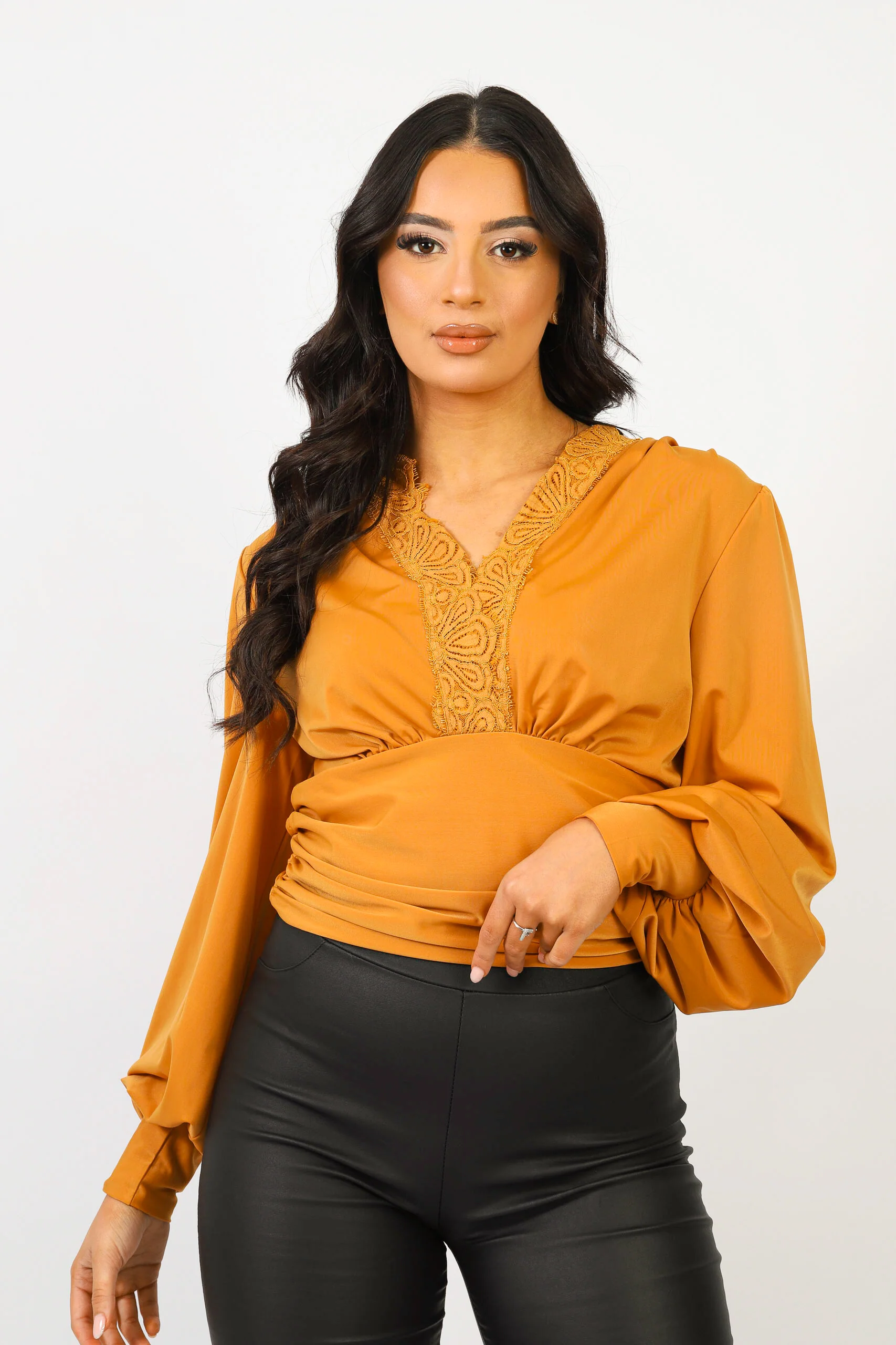 Leyana Lace Trim Top - Image 8
