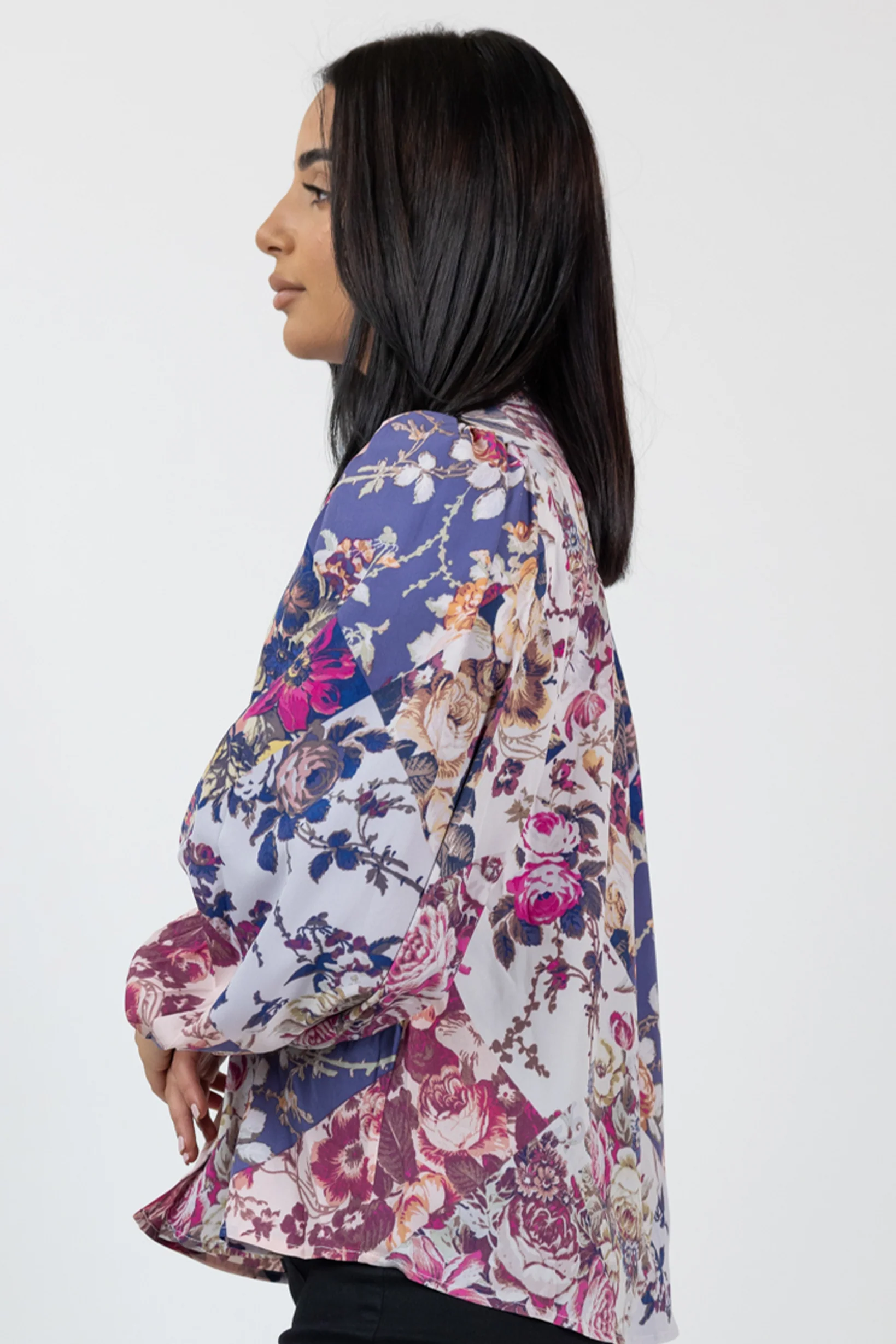 Lila Floral Shirt - Image 5