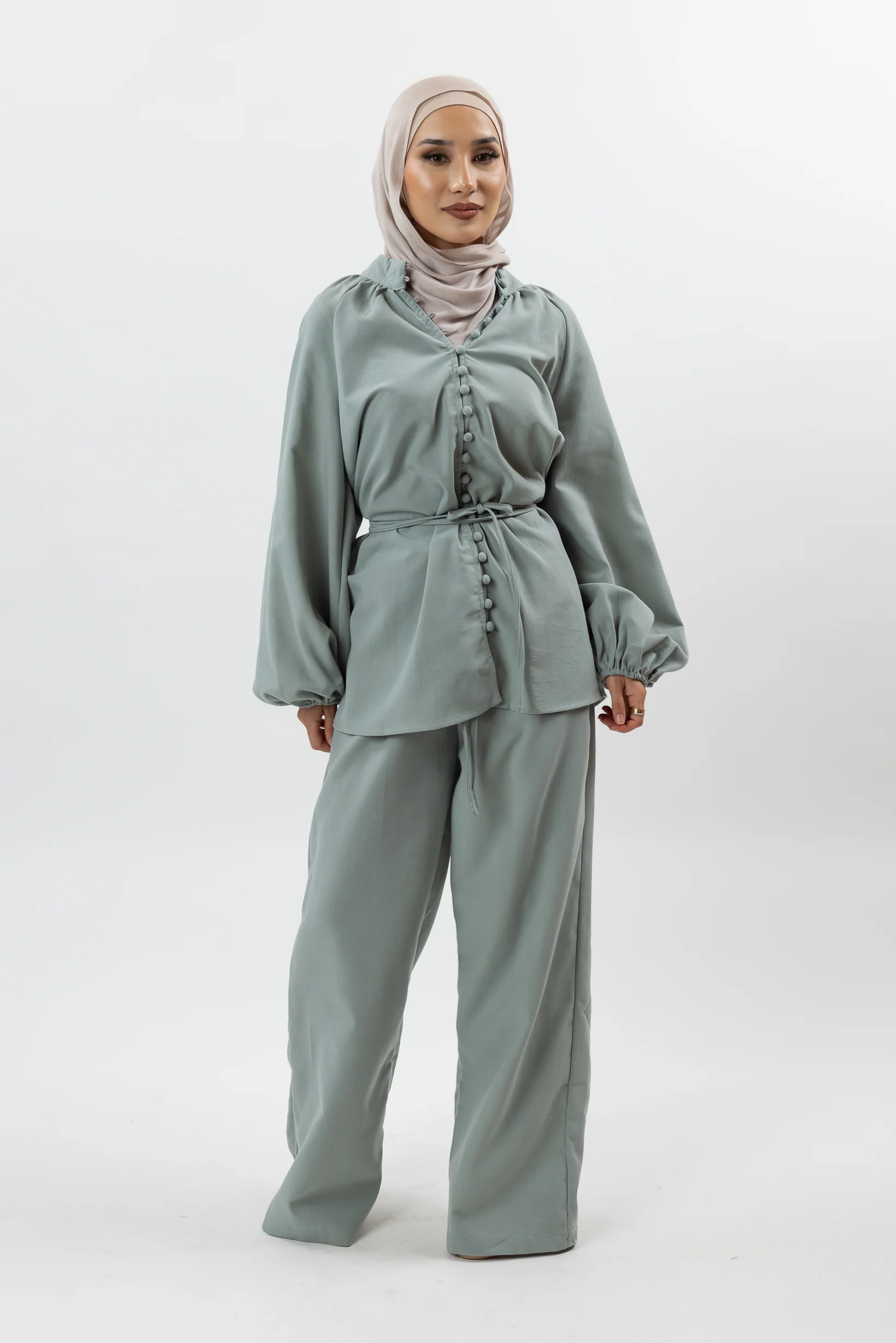 Linen Drawstring Pants - Image 12