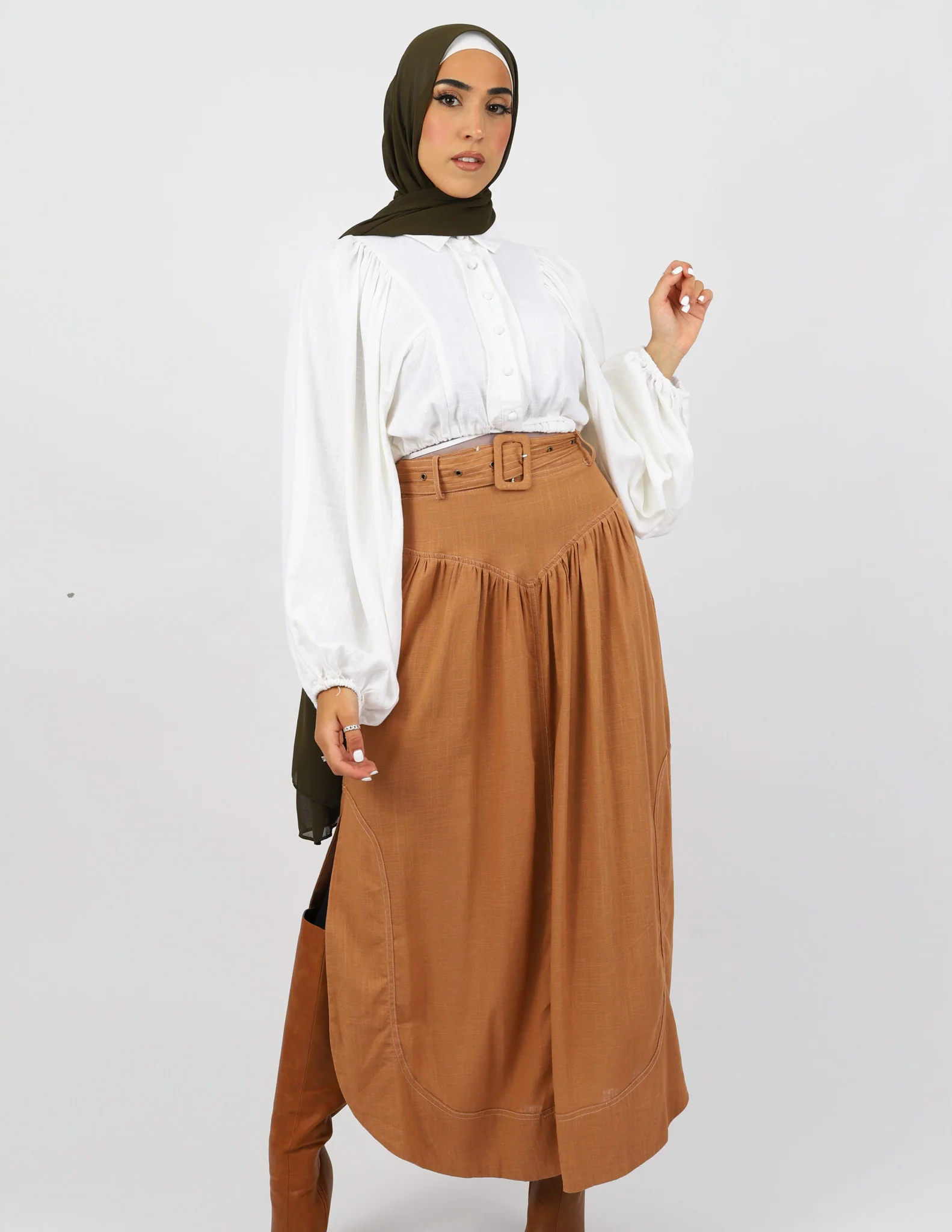 Linen Loop Skirt - Image 6