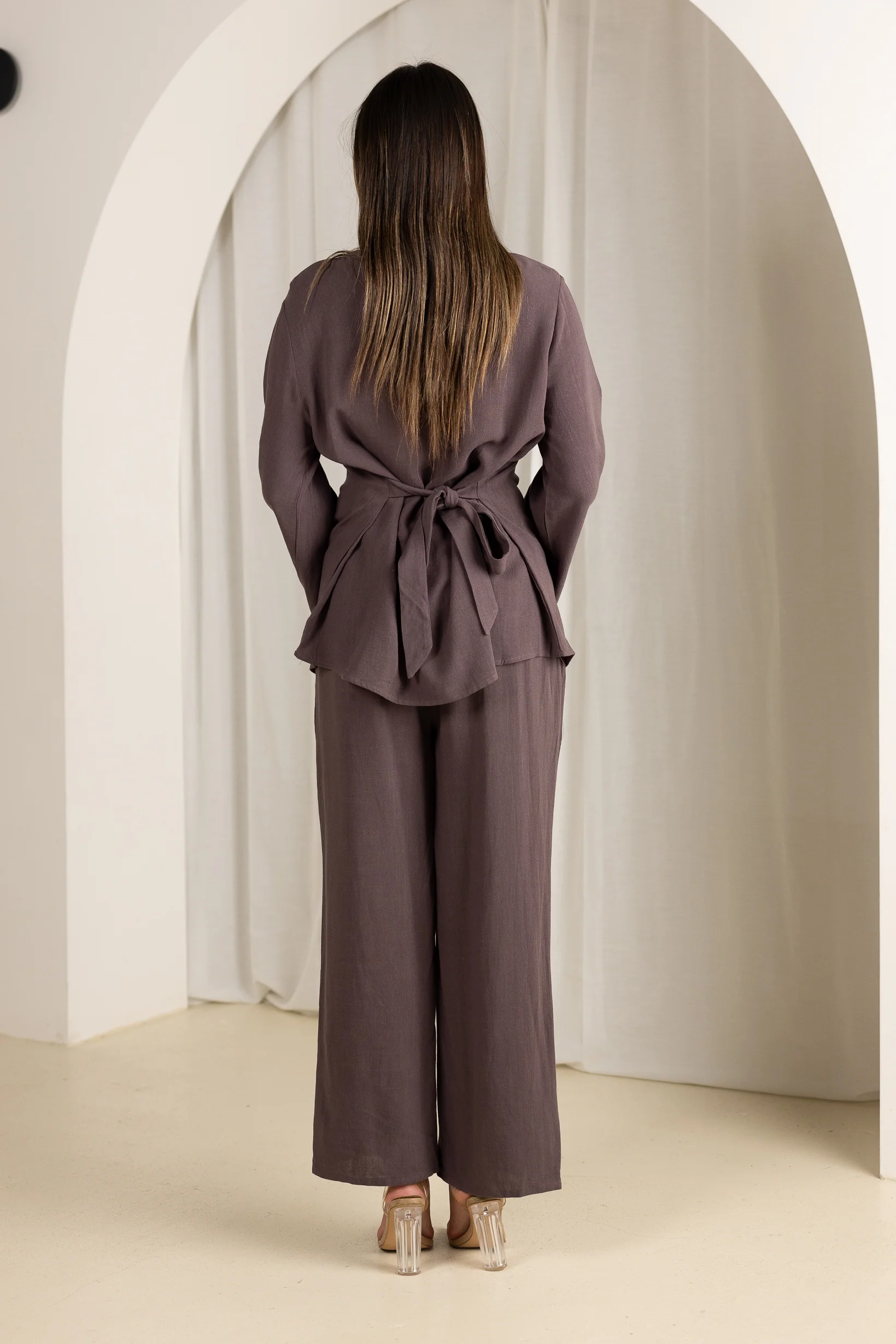 Linen Tie Waist 2pc Set - Image 13