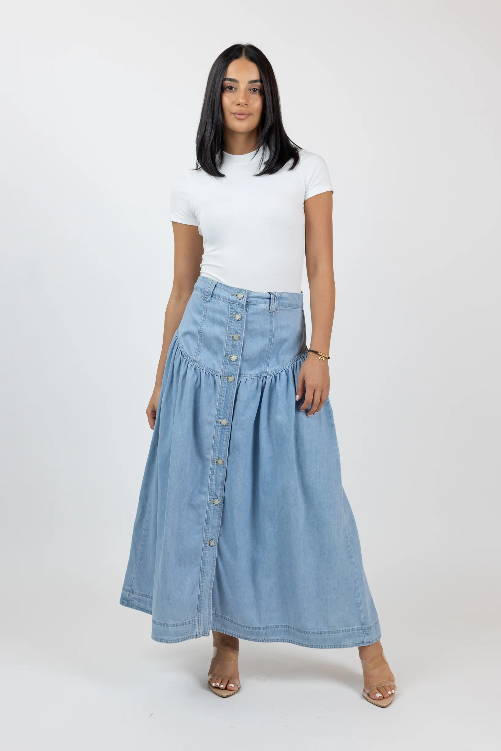 Liora Denim Maxi Skirt - Image 6