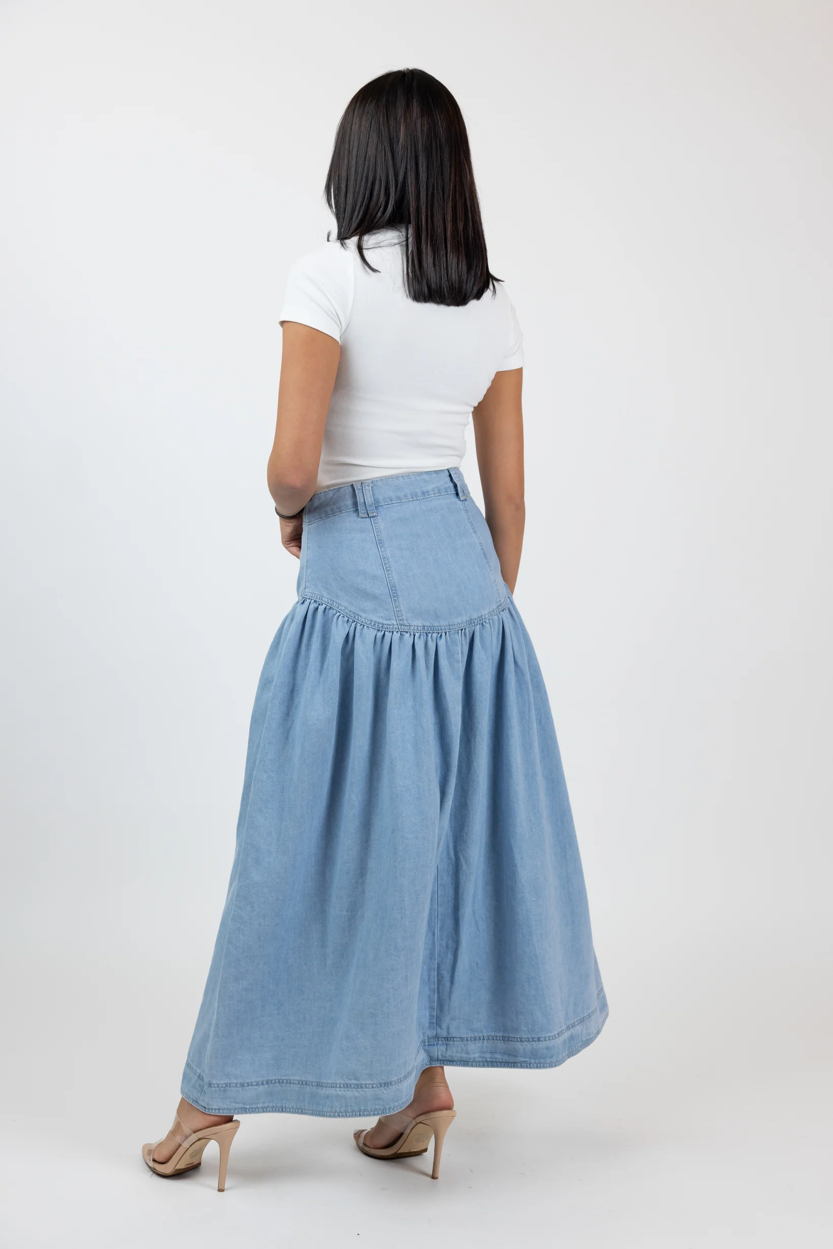 Liora Denim Maxi Skirt - Image 8