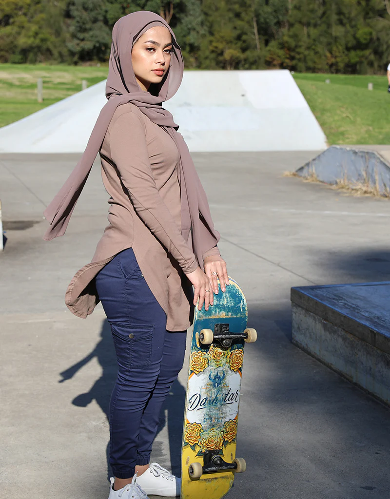 Loop Pocket Long Sleeve Top - Dark Shades - Image 6