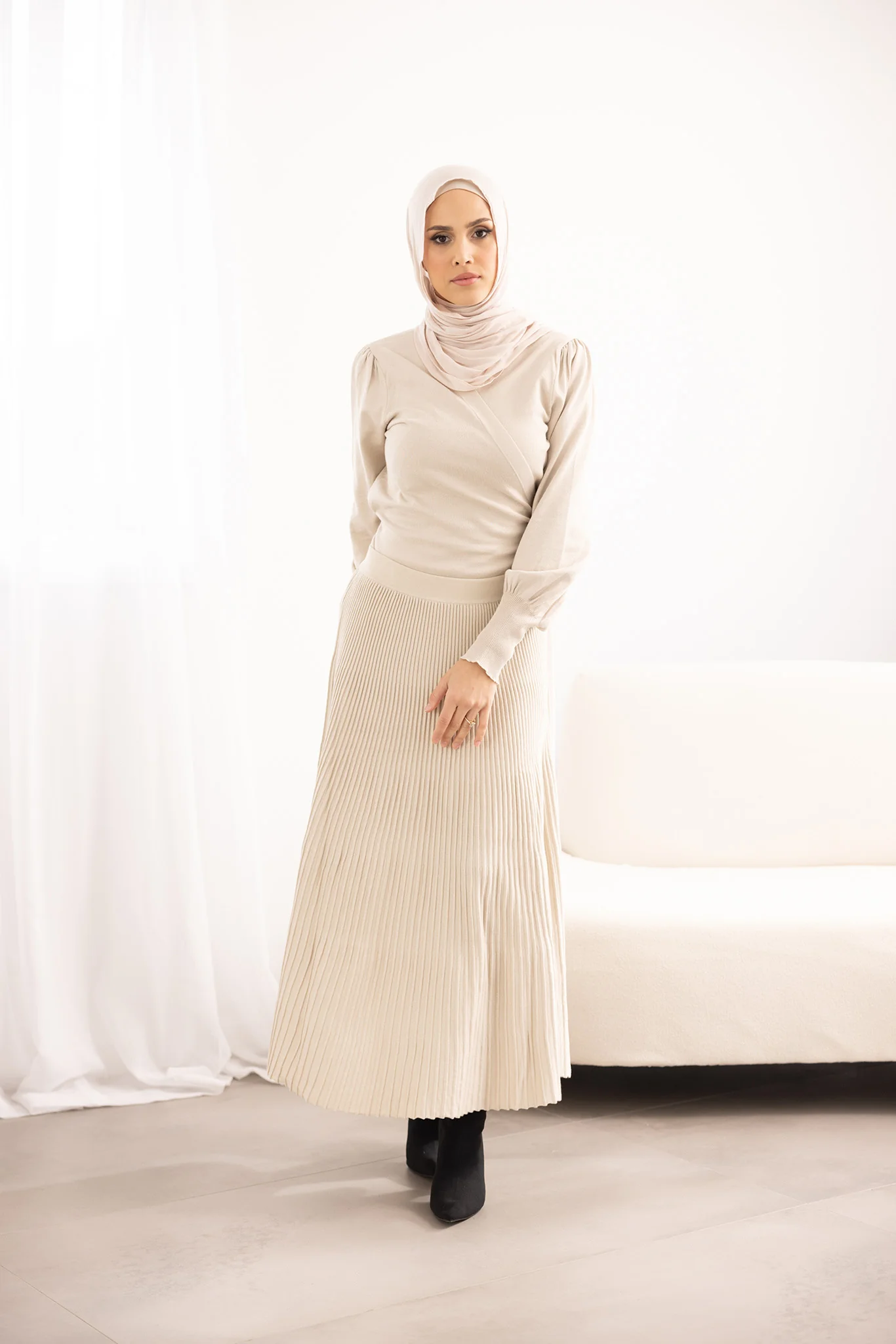 Lora Wrap Knit Top - Image 15