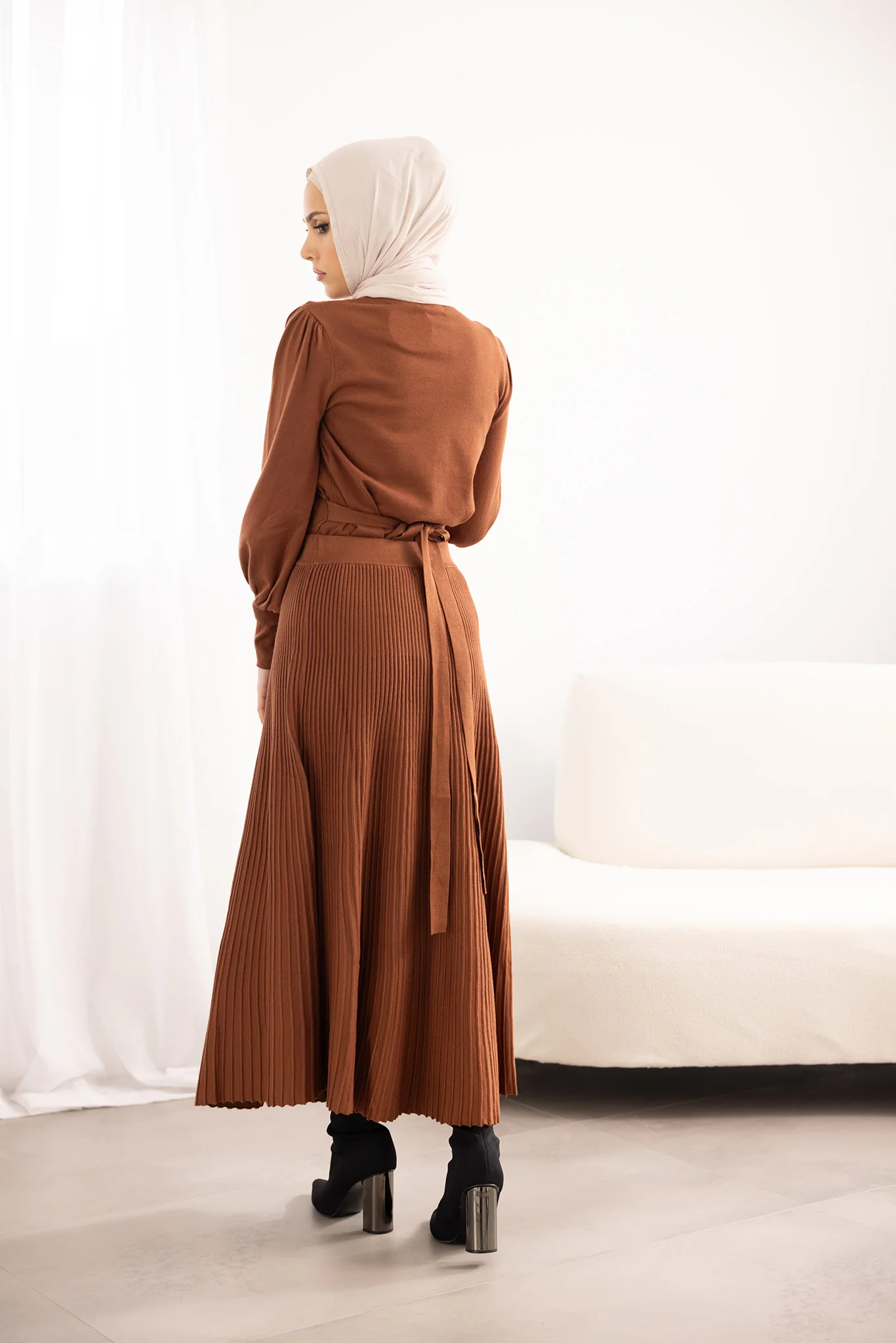 Lora Wrap Knit Top - Image 9