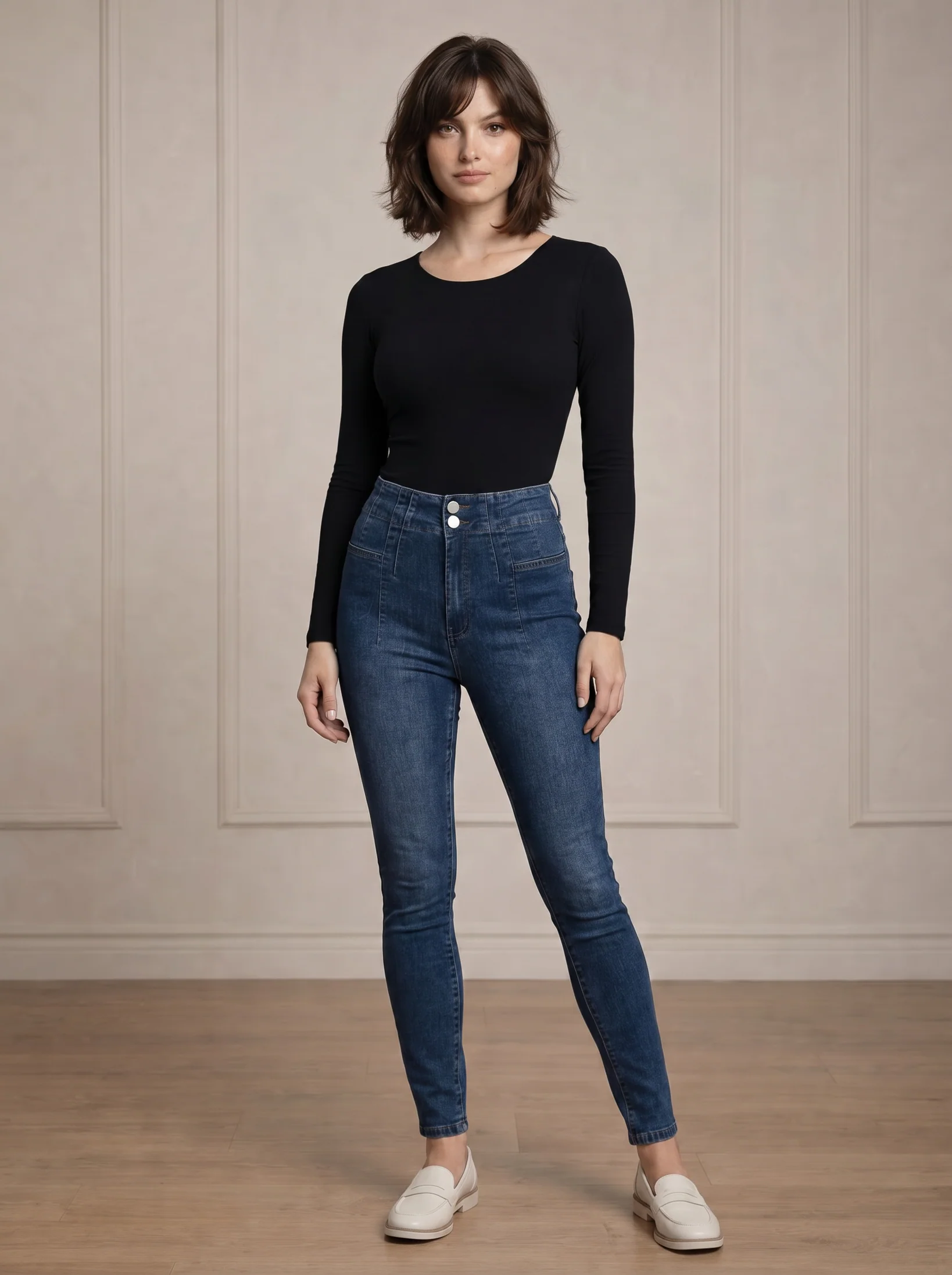 Low Neck Body Top - Dark Shades - Image 3