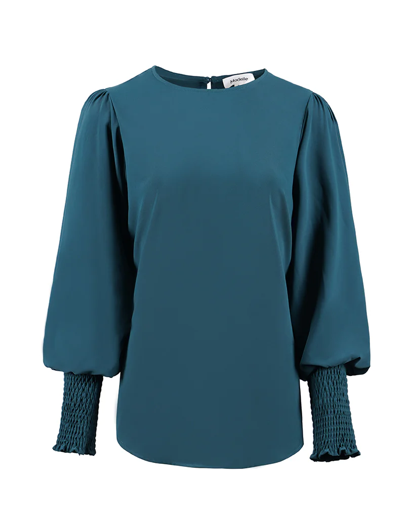 Lustrous Roojed Sleeve Blouse - Image 10