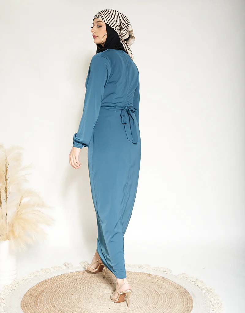 Lustrous Wrap Dress - Image 5