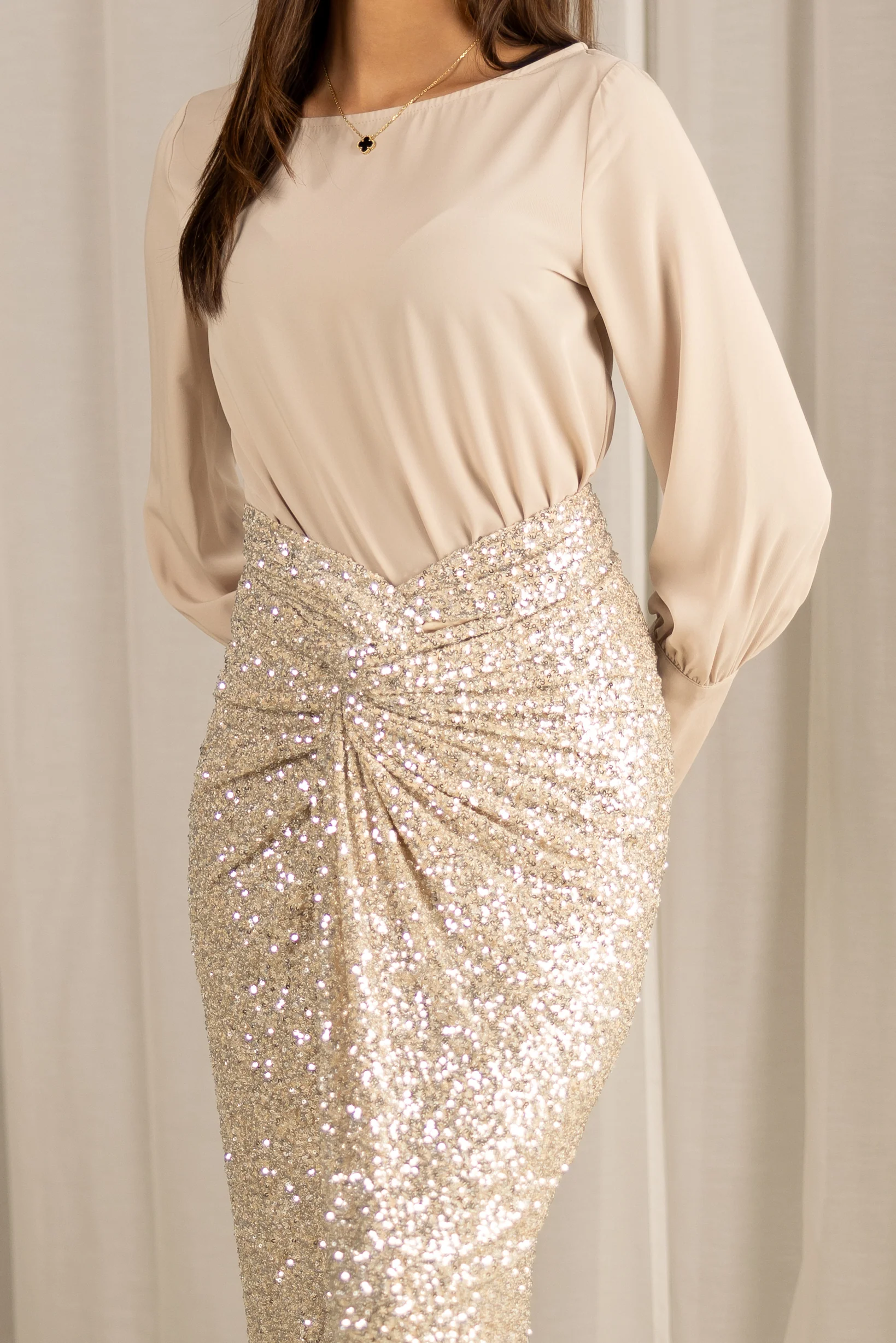 Luxe Krystal Wrap Skirt - Image 4