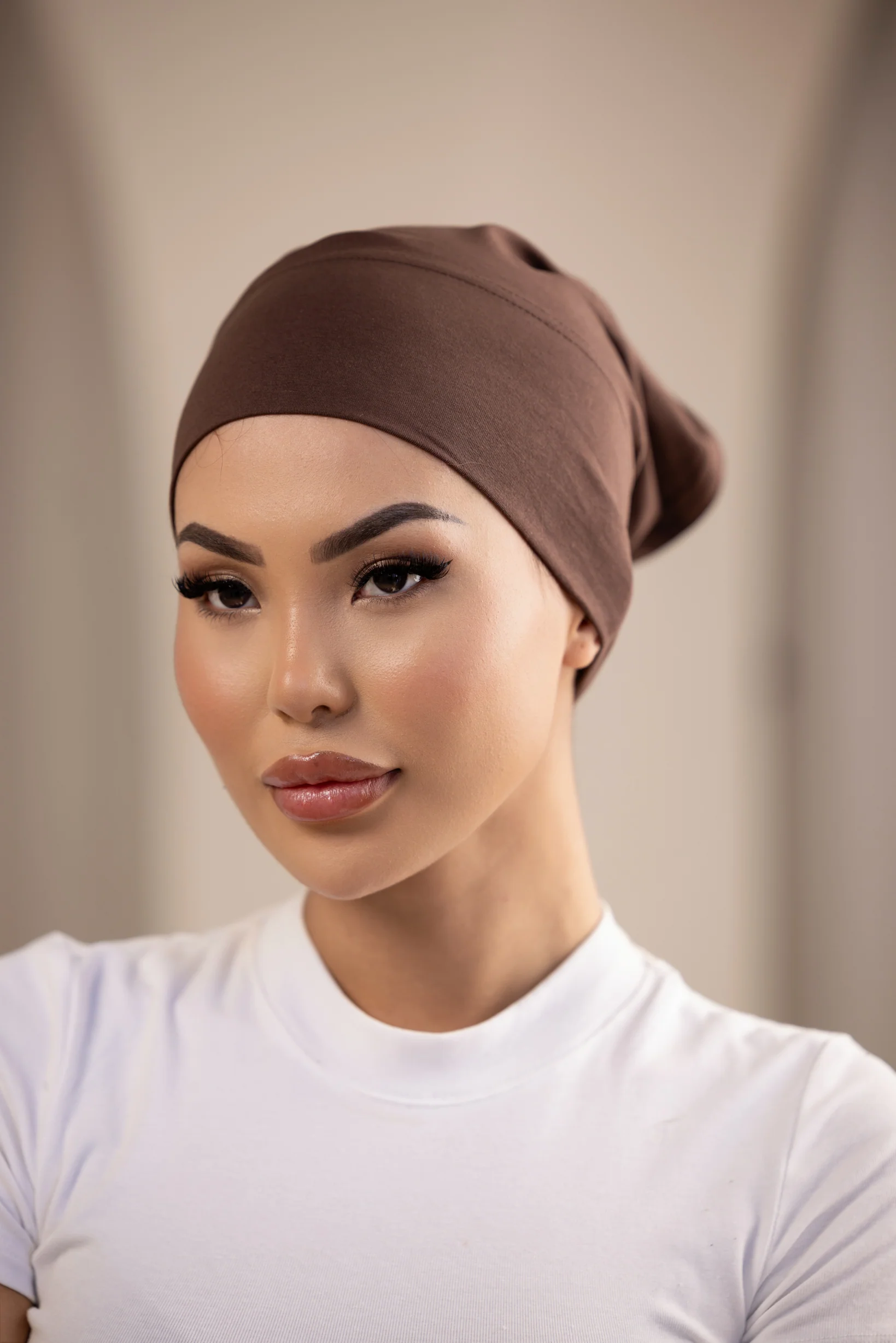 Luxe Modal Cotton Cap - Shades of Brown