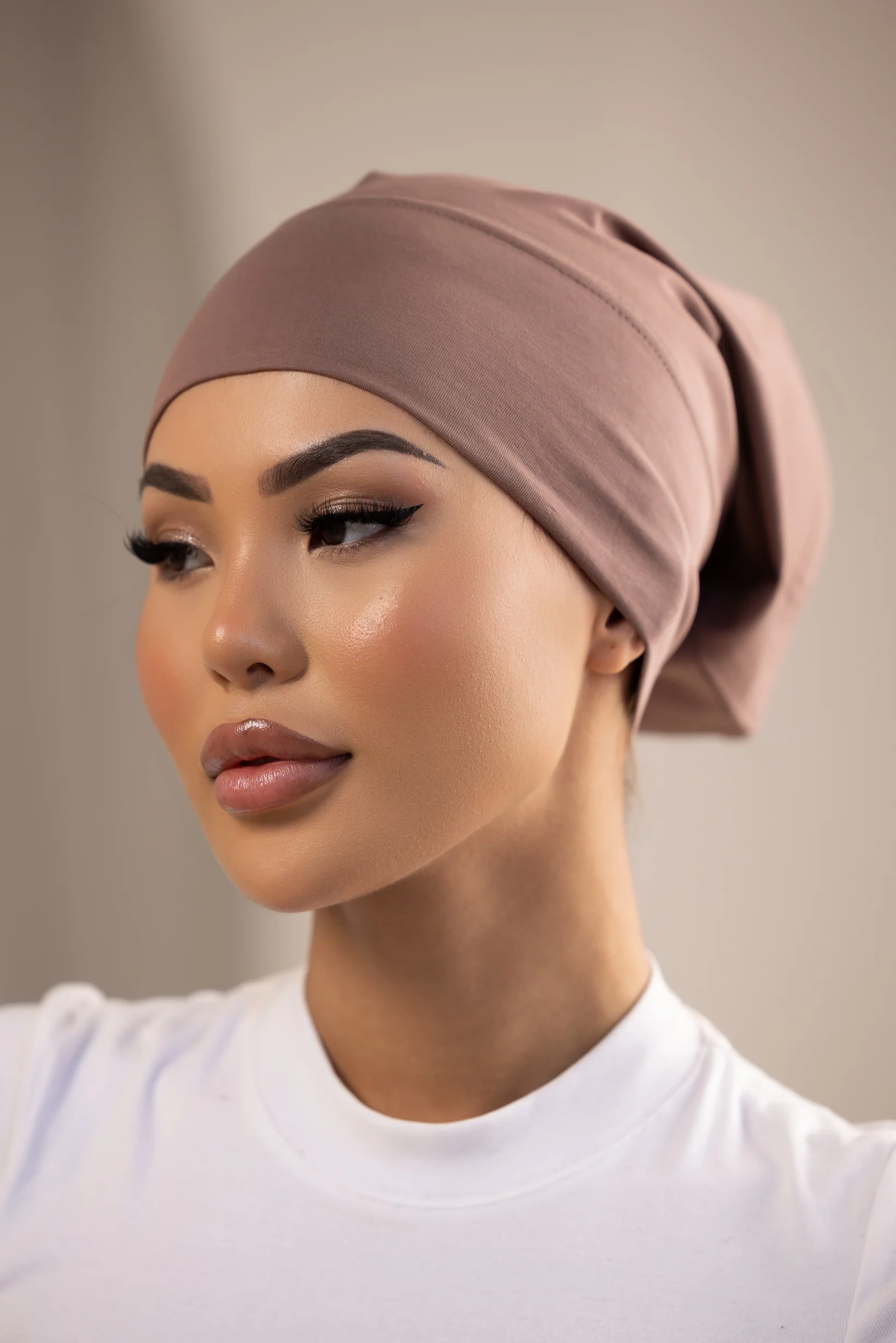 Luxe Modal Cotton Cap - Shades of Brown - Image 2