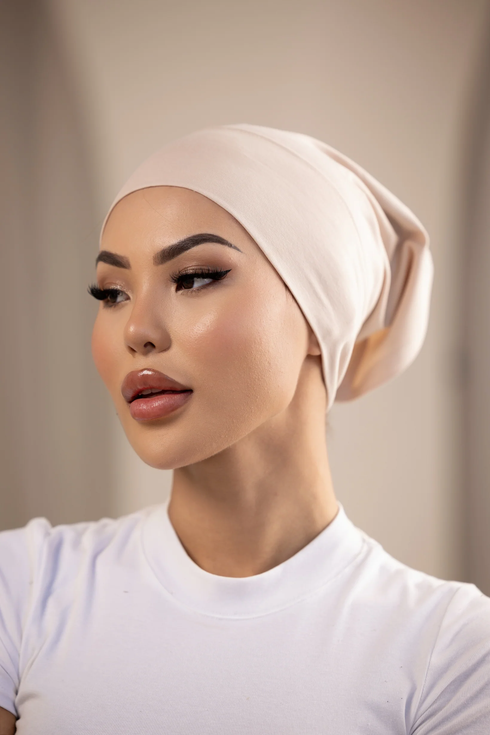 Luxe Modal Cotton Cap - Shades of Nude